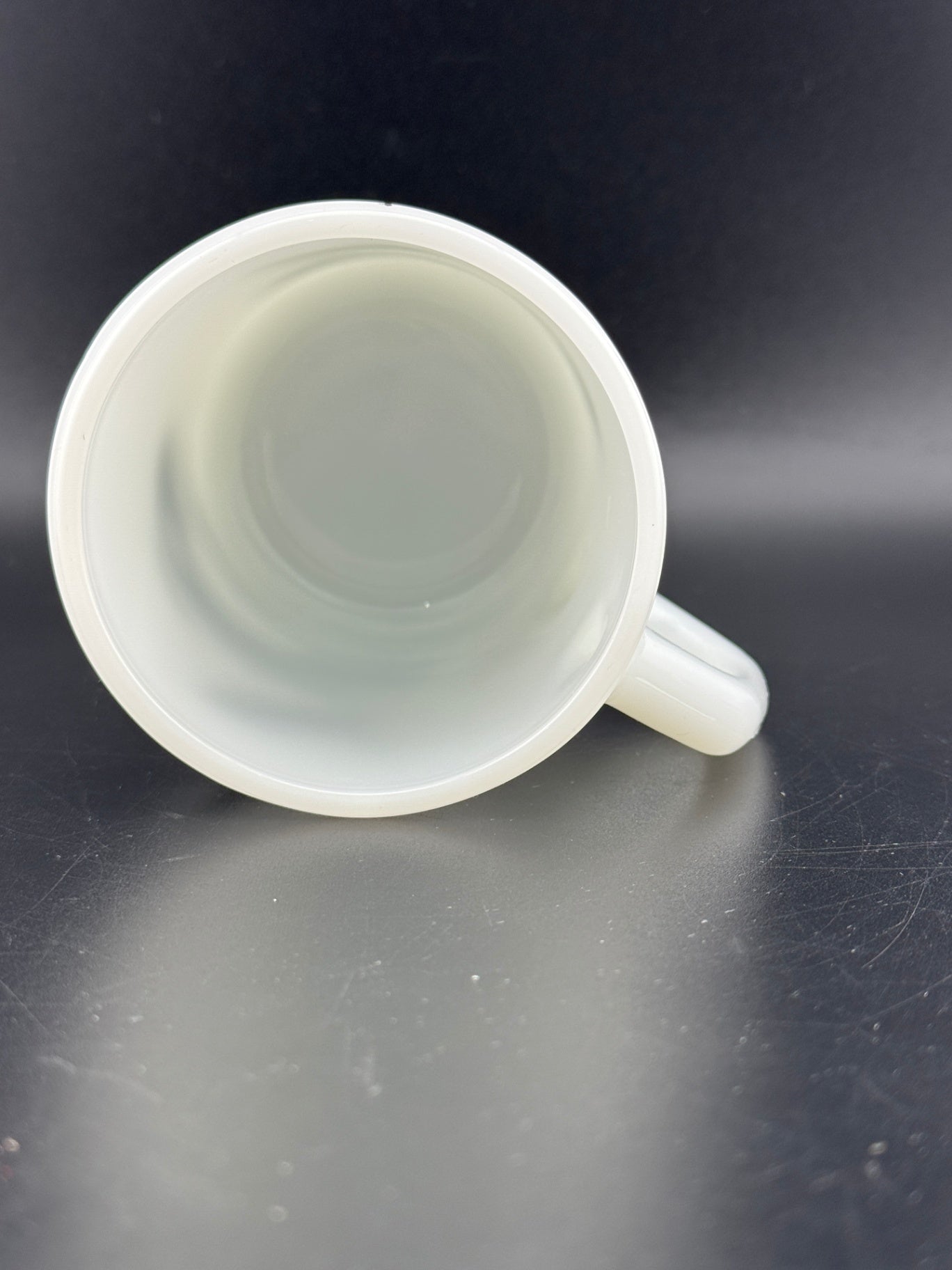 Vintage Galaxy Alaska Souvenir Milk Glass Mug