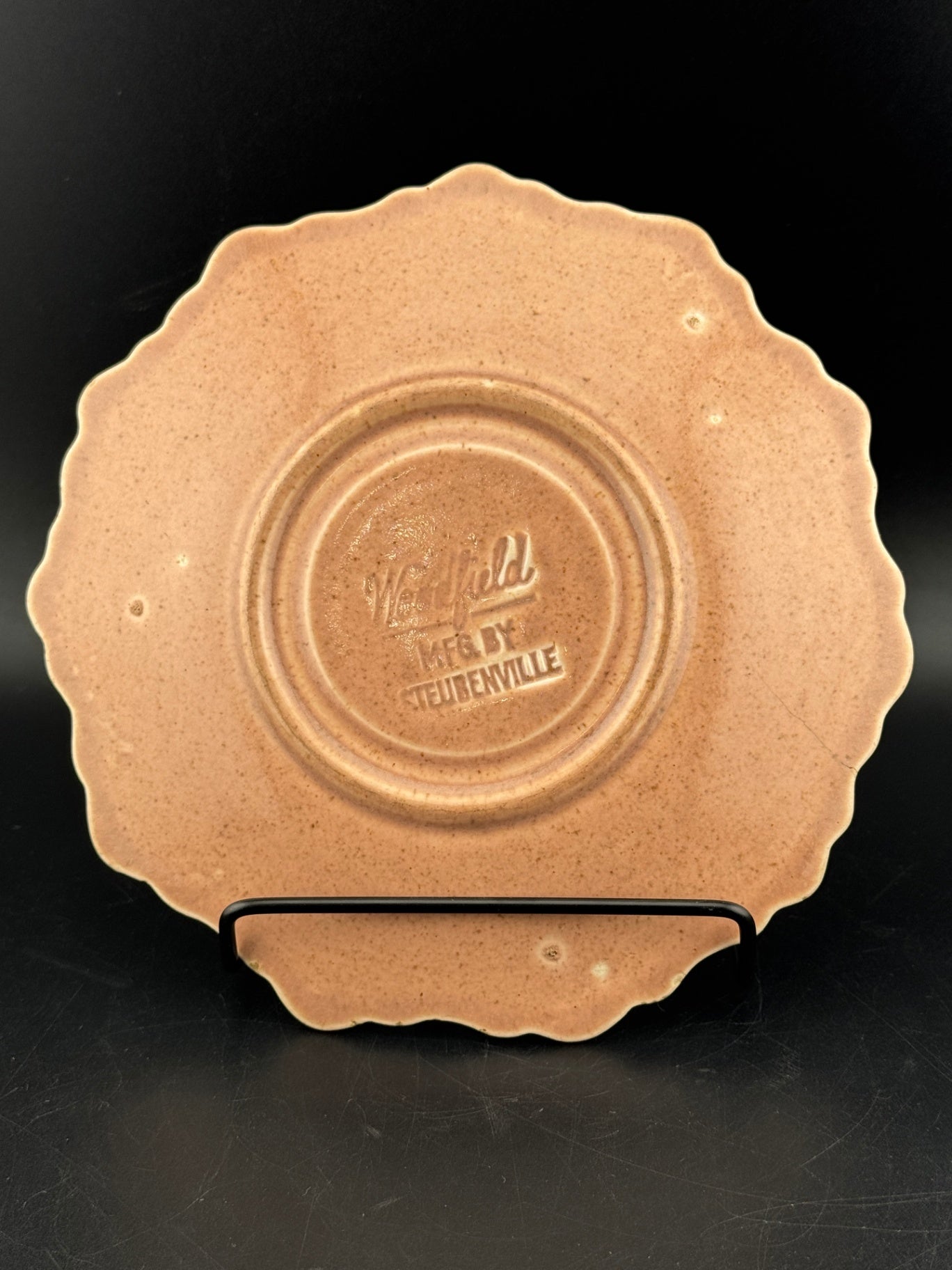 Woodfield Salmon Pink Saucer by Steubenville