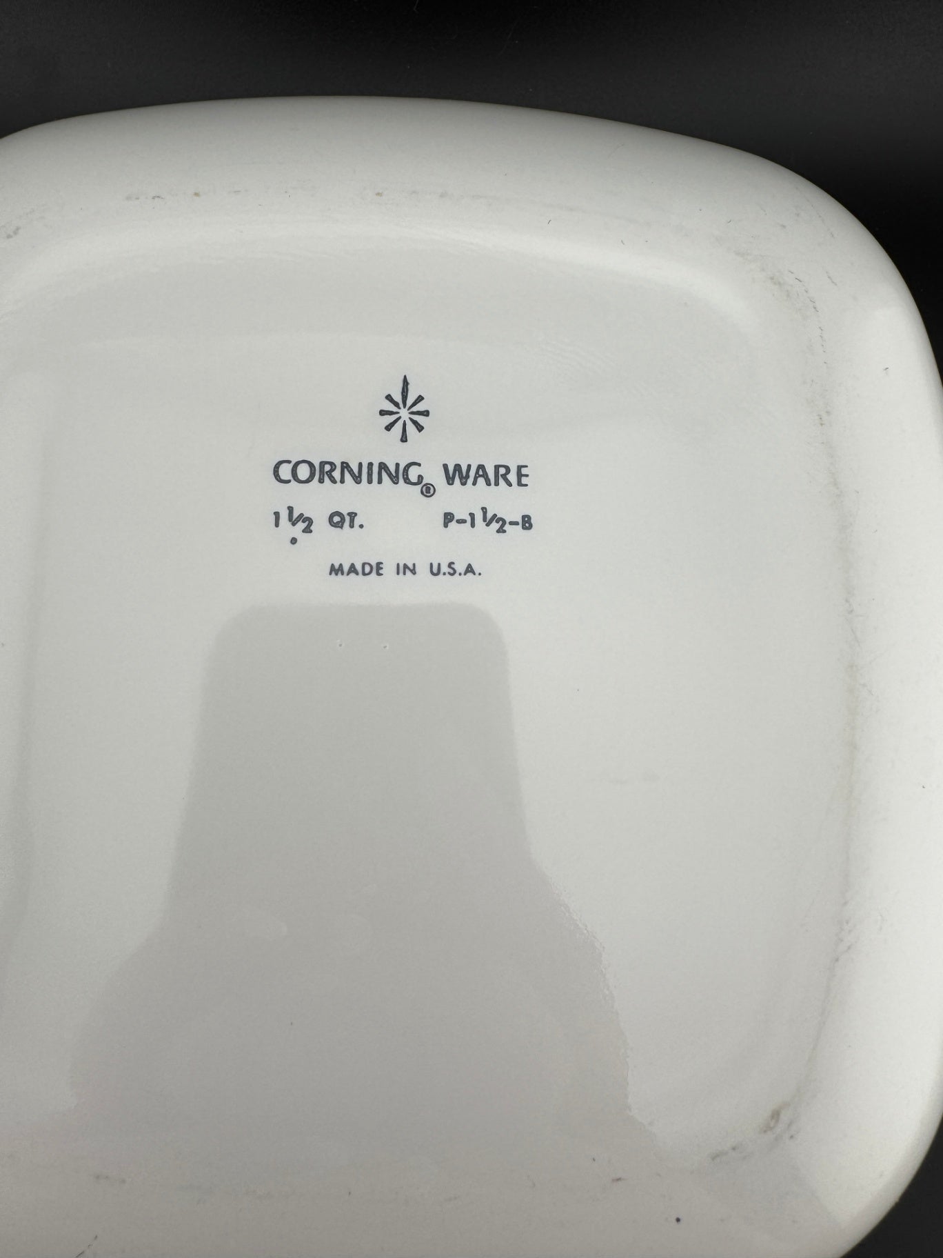 Cornflower Blue by Corning - 1.5 Quart Square Casserole No Lid
