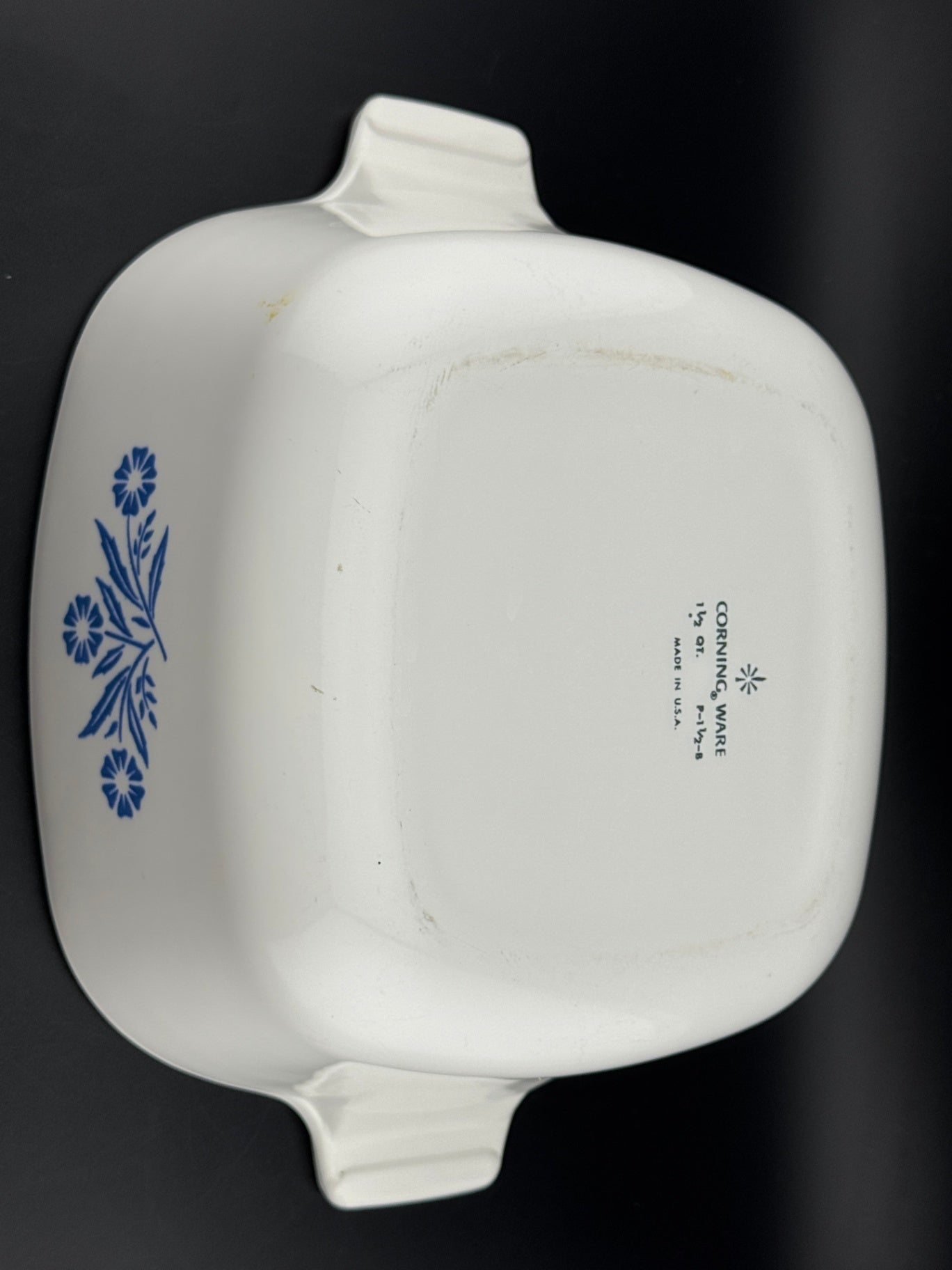 Cornflower Blue by Corning - 1.5 Quart Square Casserole No Lid
