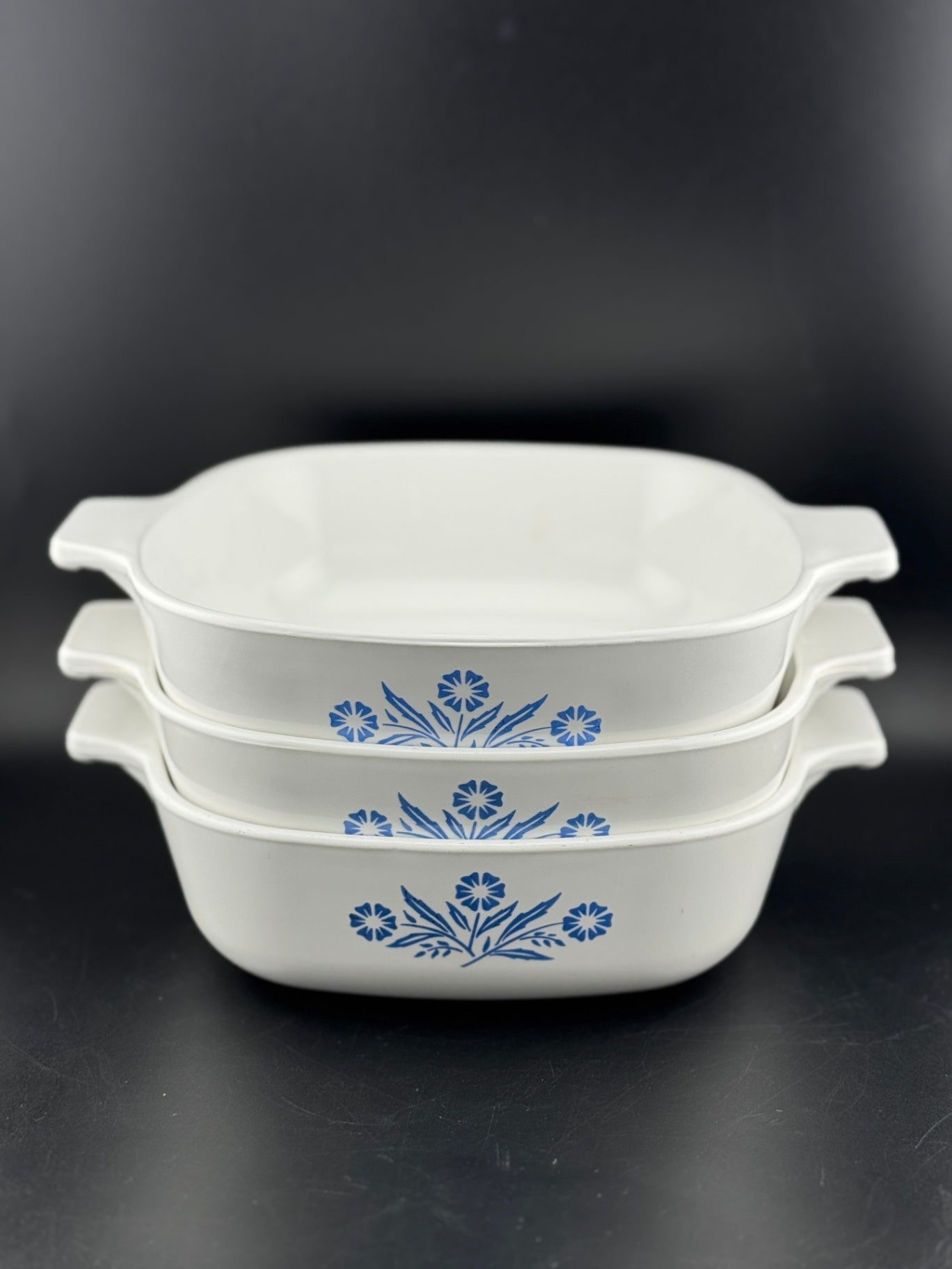 Cornflower Blue by Corning - 1 Quart Square Casserole No Lid