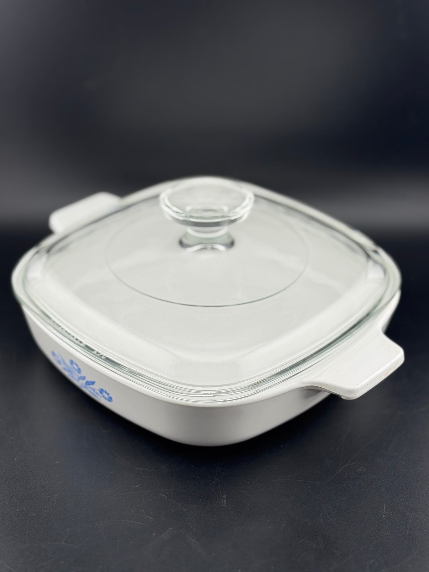Cornflower Blue by Corning - .75 Qt Square Casserole with Lid