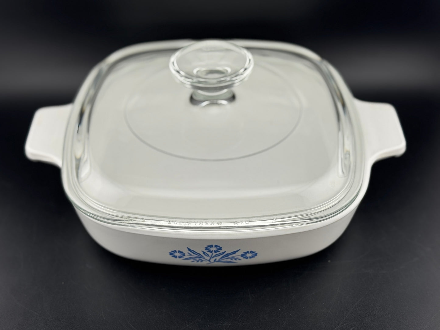 Cornflower Blue by Corning - .75 Qt Square Casserole with Lid