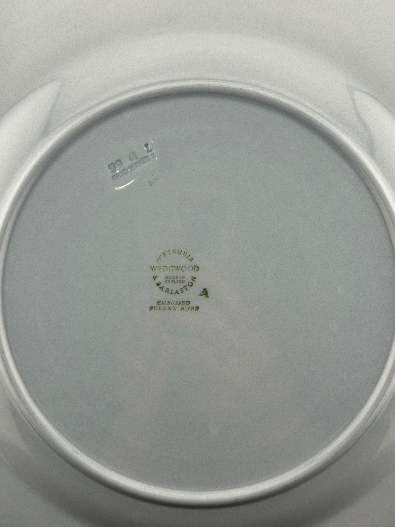 Wedgewood Queen's Ware Cream on Lavender 10.5" Plate - Set of 5