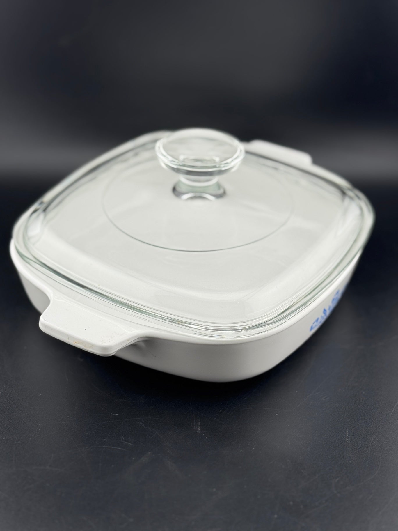 Cornflower Blue by Corning - .75 Qt Square Casserole with Lid
