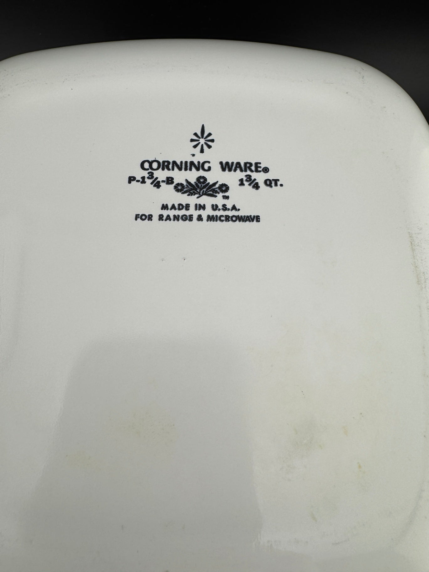 Cornflower Blue by Corning - 1.75 Quart Square Casserole No Lid