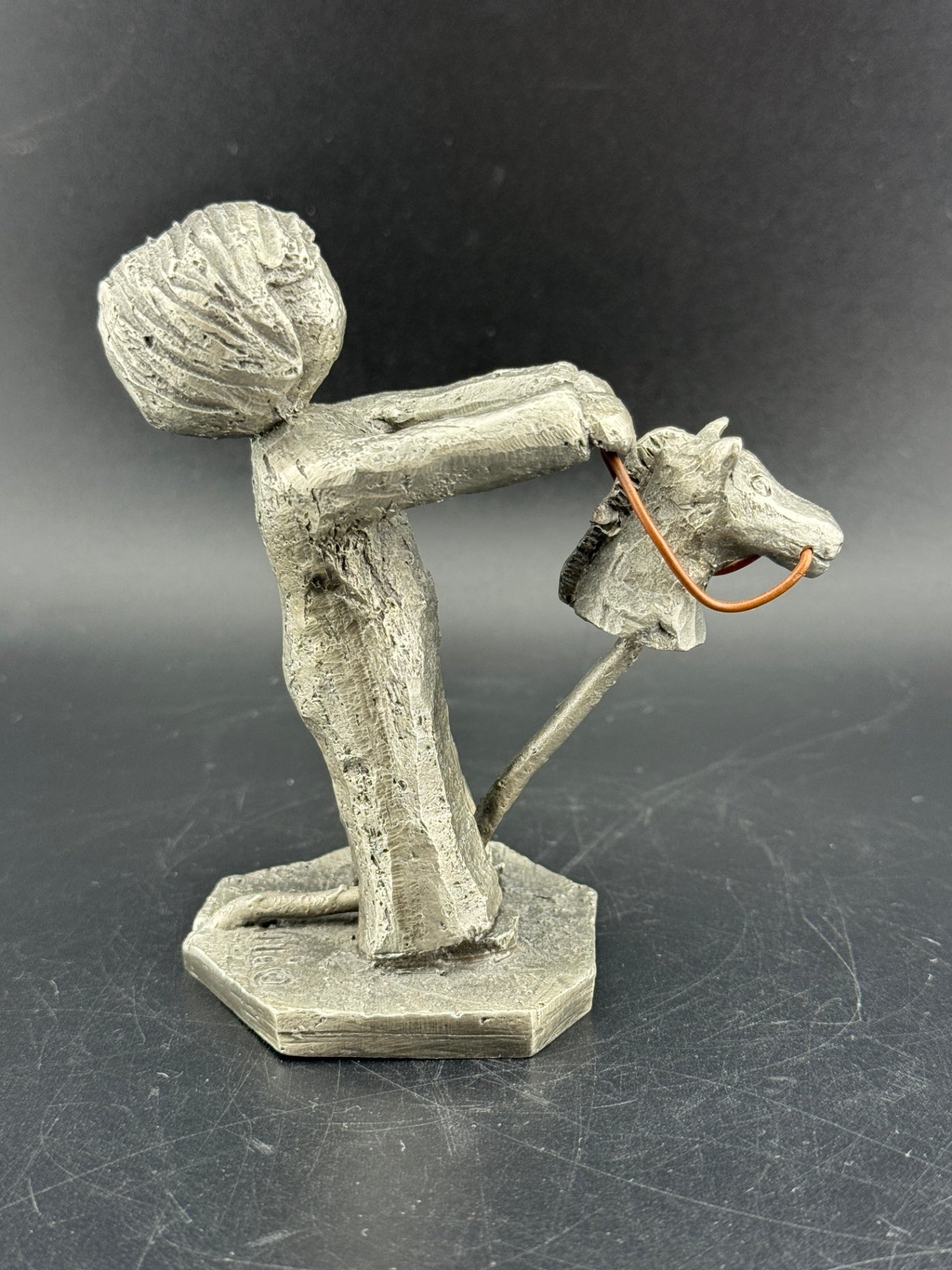 Walli Ortman's The Littles - 0061 - Boy with Stick Horse