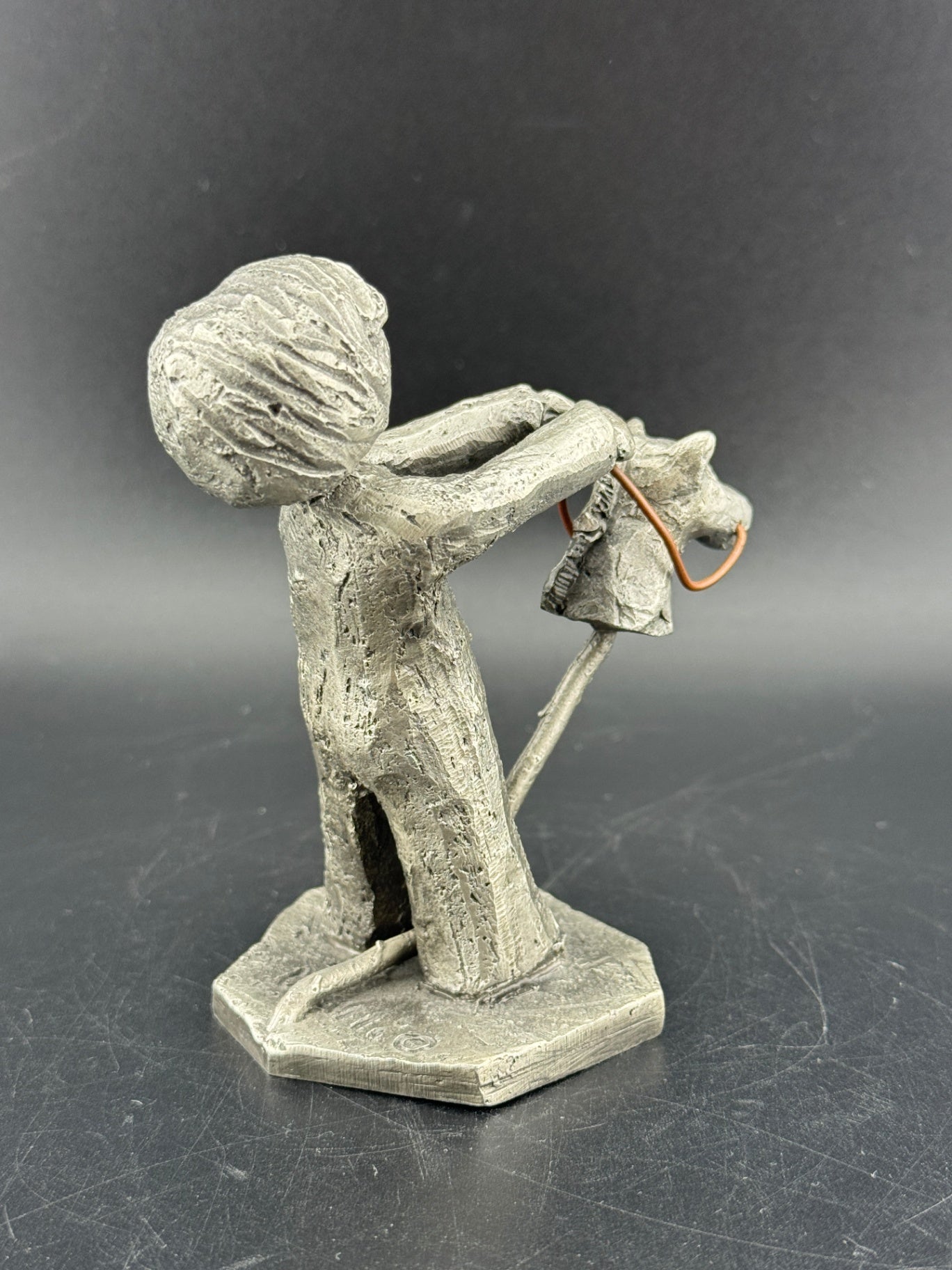 Walli Ortman's The Littles - 0061 - Boy with Stick Horse