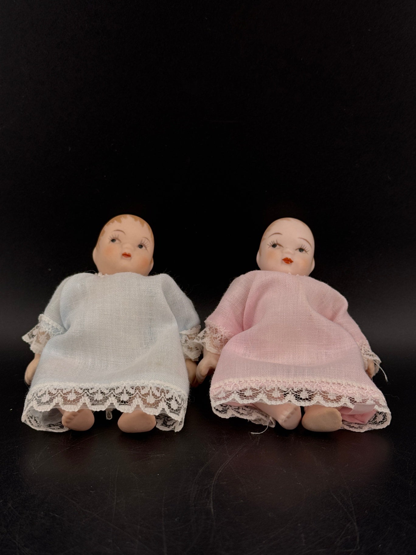 Vintage Porcelain Bisque Miniature Doll