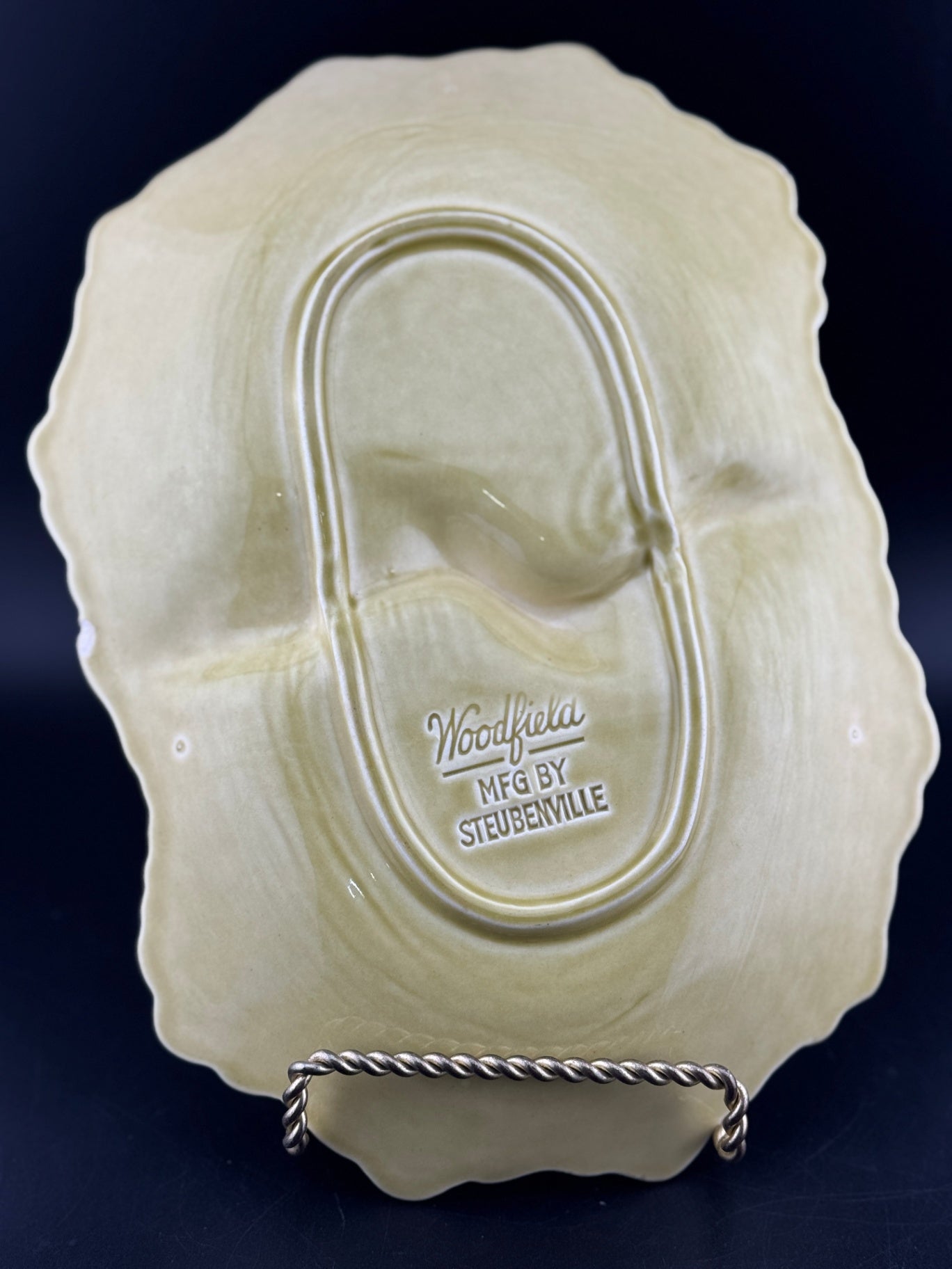 Woodfield Golden Fawn Two-Part Relish Dish by Steubenville