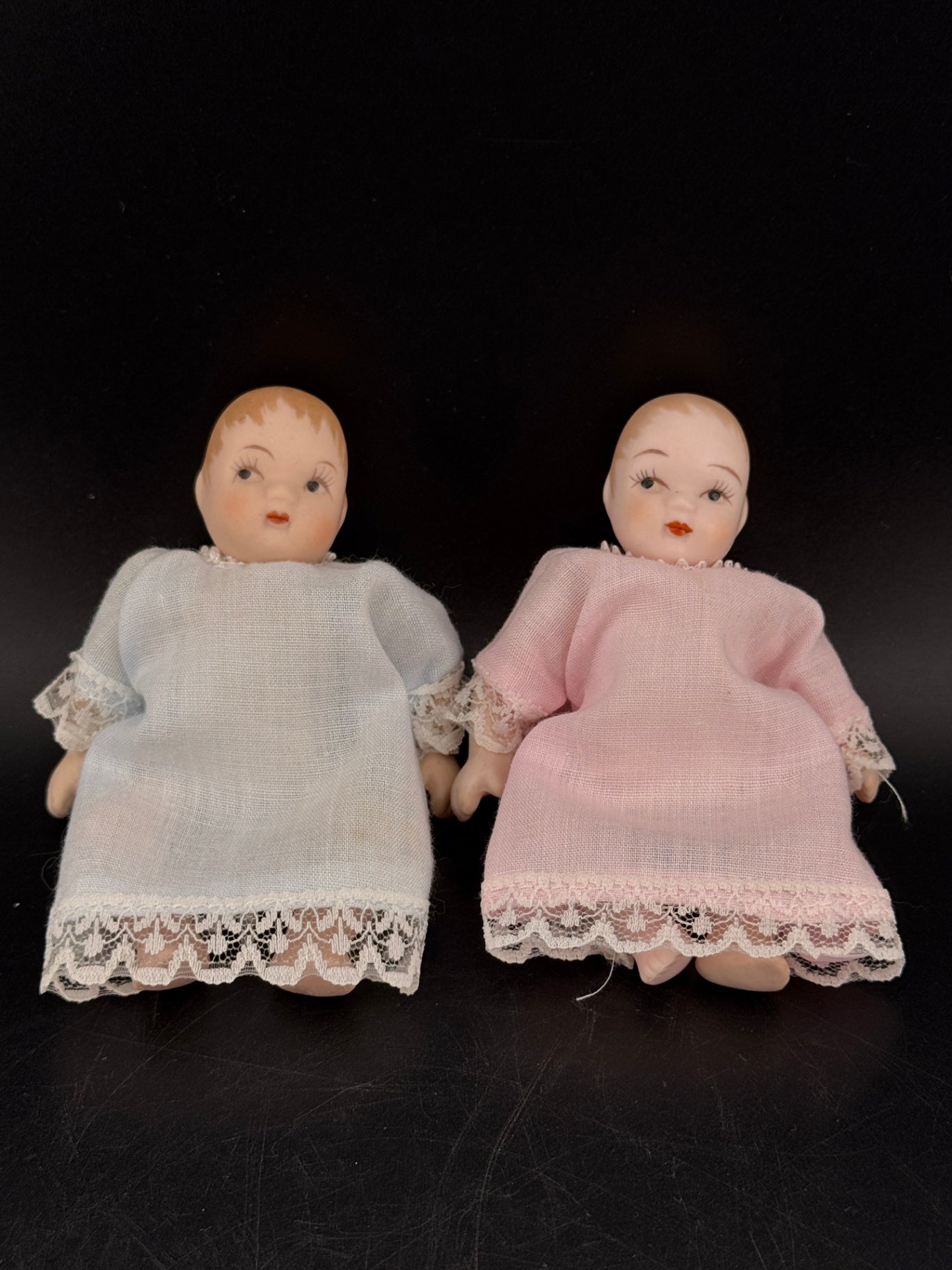 Vintage Porcelain Bisque Miniature Doll