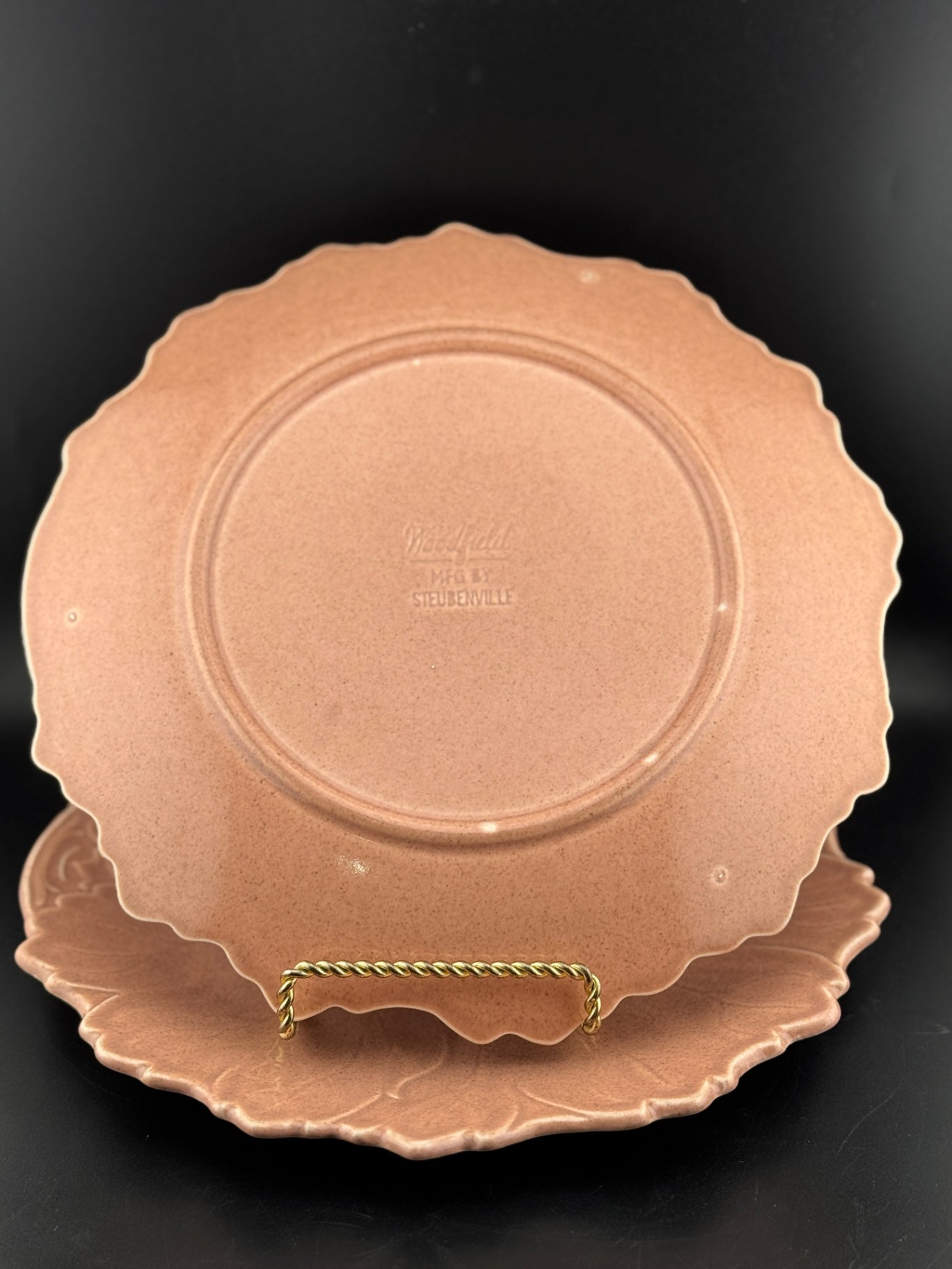 Woodfield Salmon Pink 10.5" Plate by Steubenville
