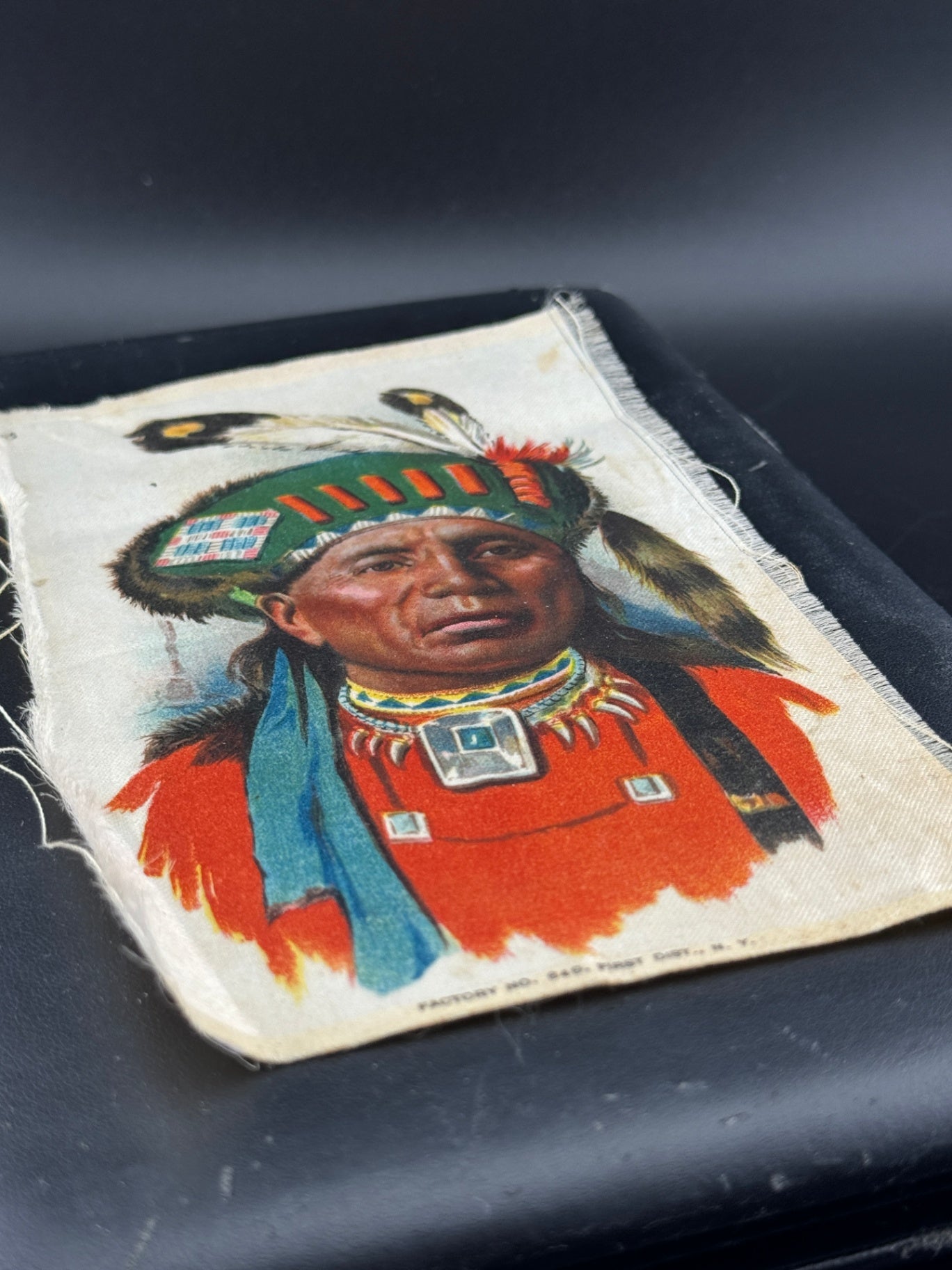 Large Antique Native American Cigarette Silk
