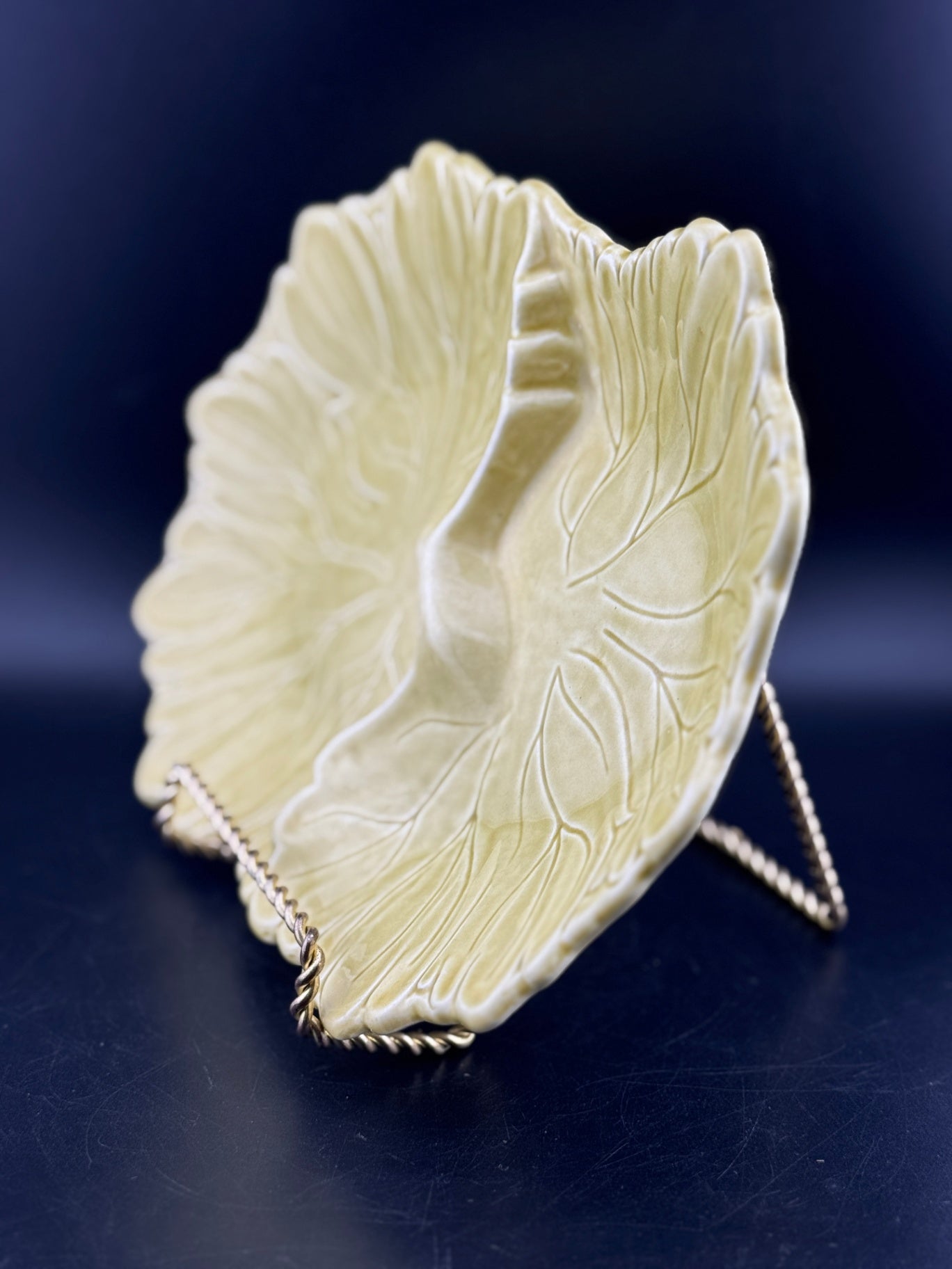 Woodfield Golden Fawn Two-Part Relish Dish by Steubenville