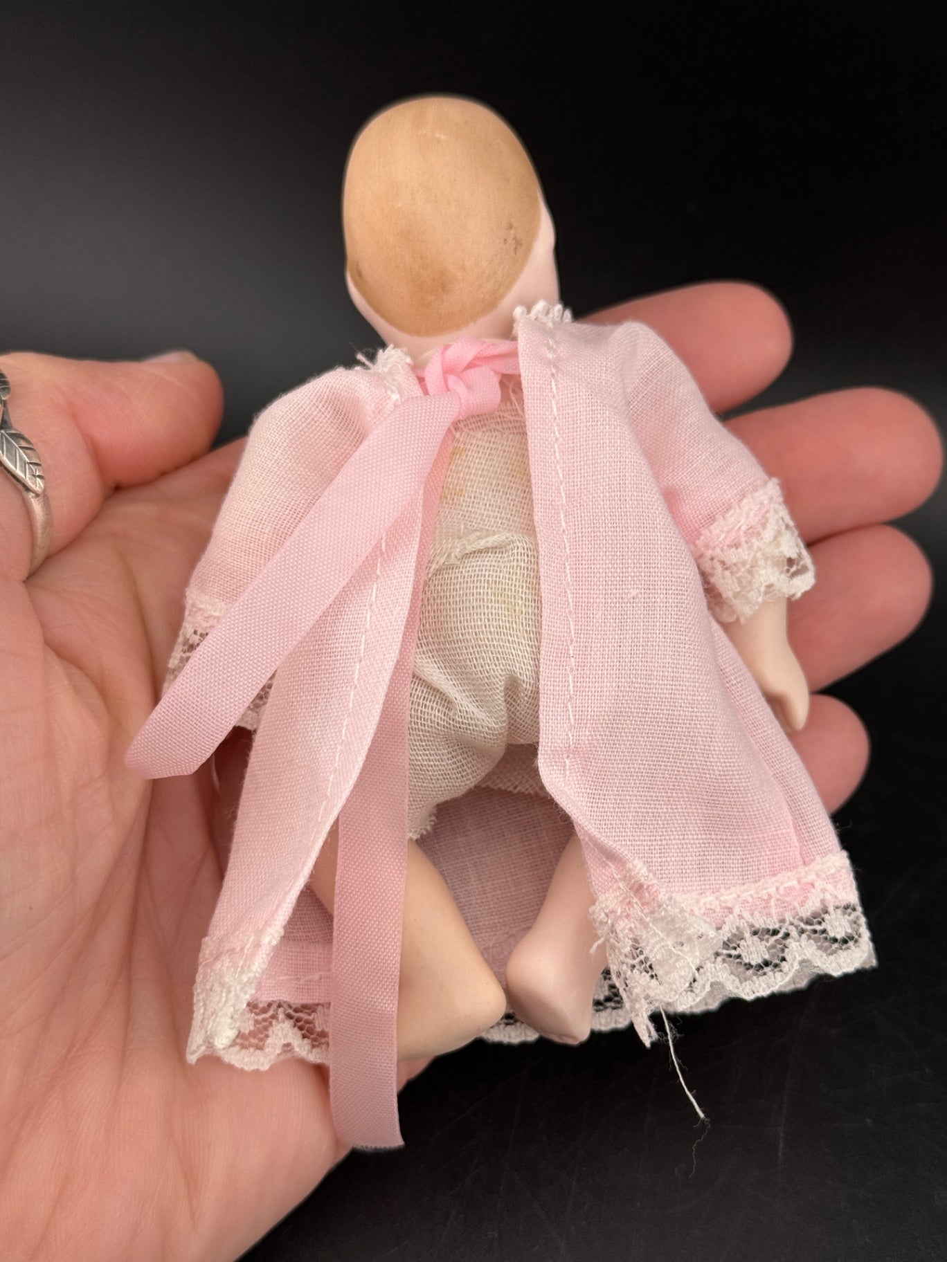 Vintage Porcelain Bisque Miniature Doll