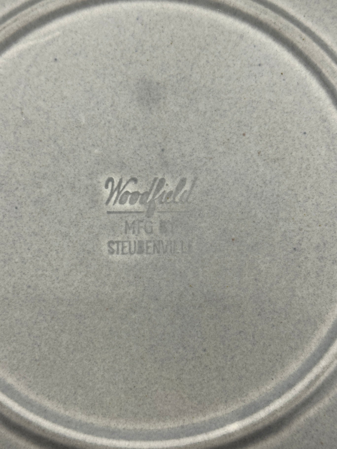 Woodfield Dove Gray 10.5" Plate by Steubenville