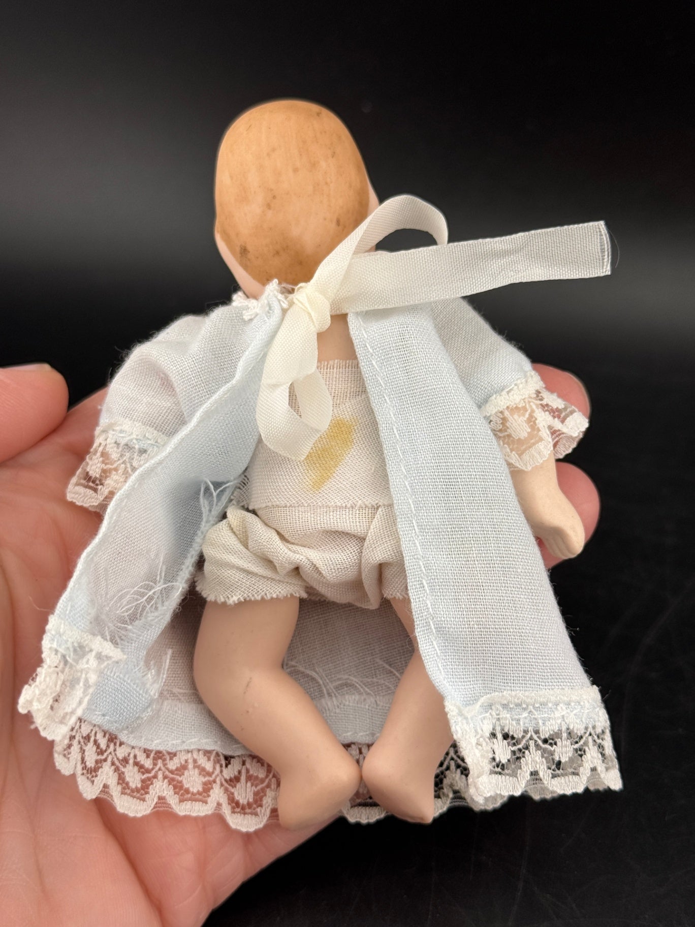 Vintage Porcelain Bisque Miniature Doll