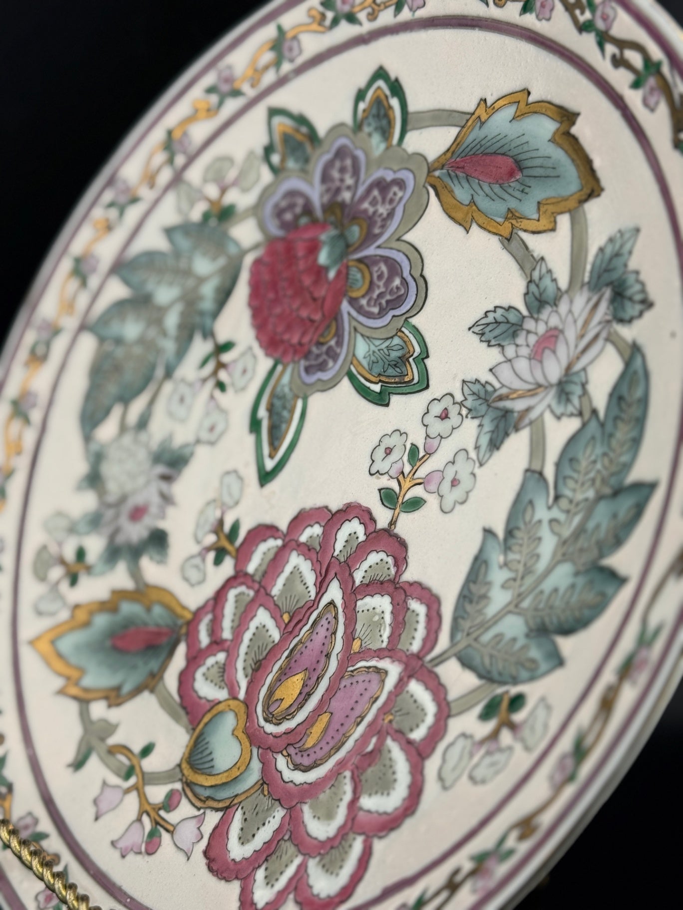 Vintage Classic Traditions JC Penny Exclusive Chinoiserie Floral Plate