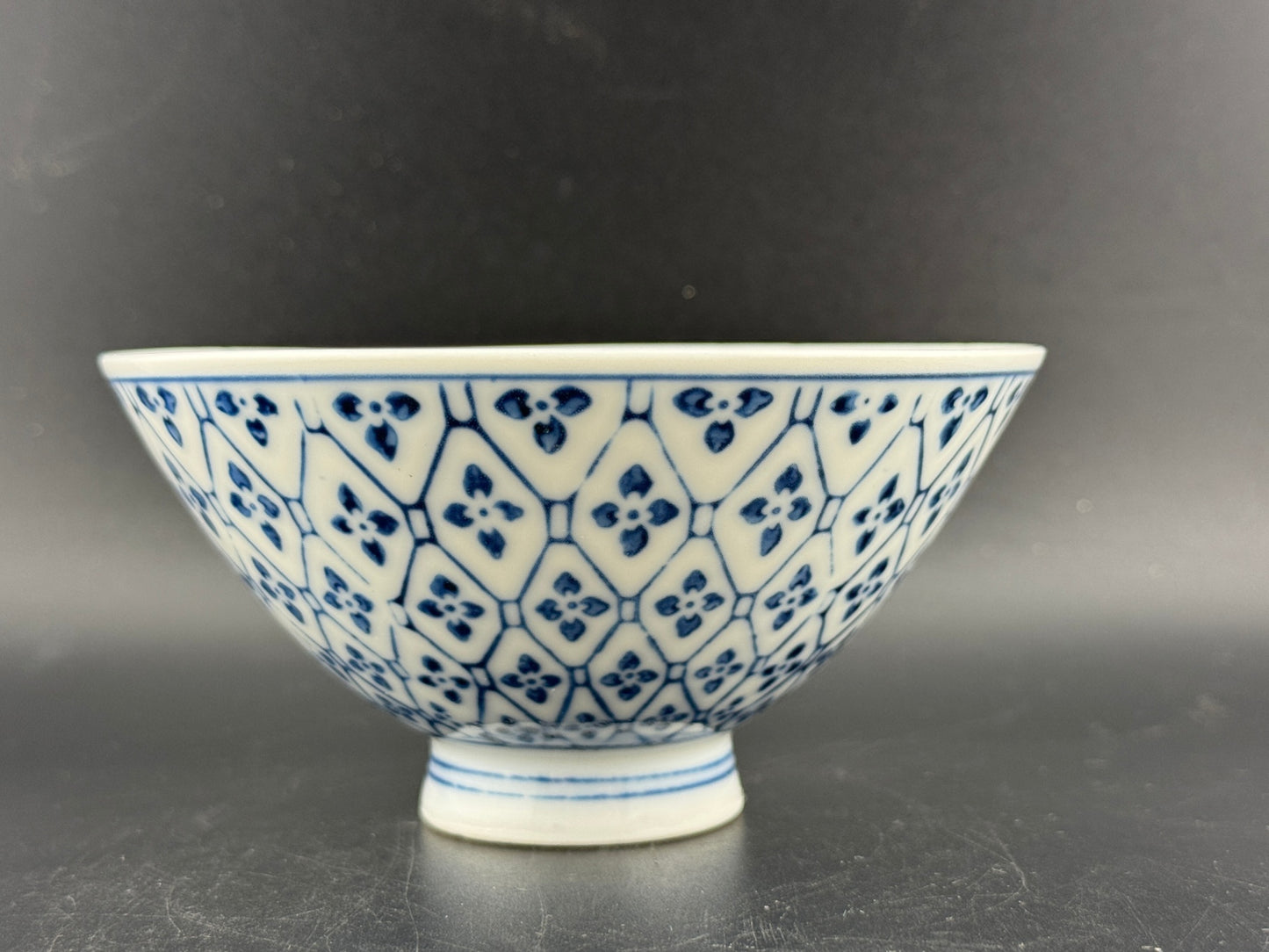 Vintage Blue and White Rice Bowl