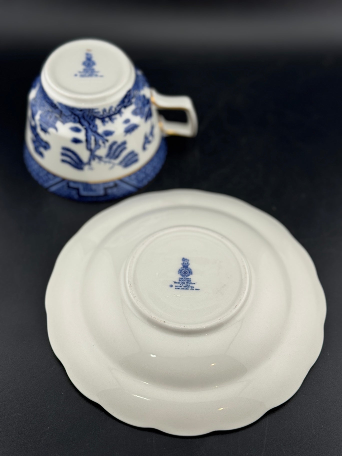 Real Old Willow Cup & Saucer by Royal Doulton