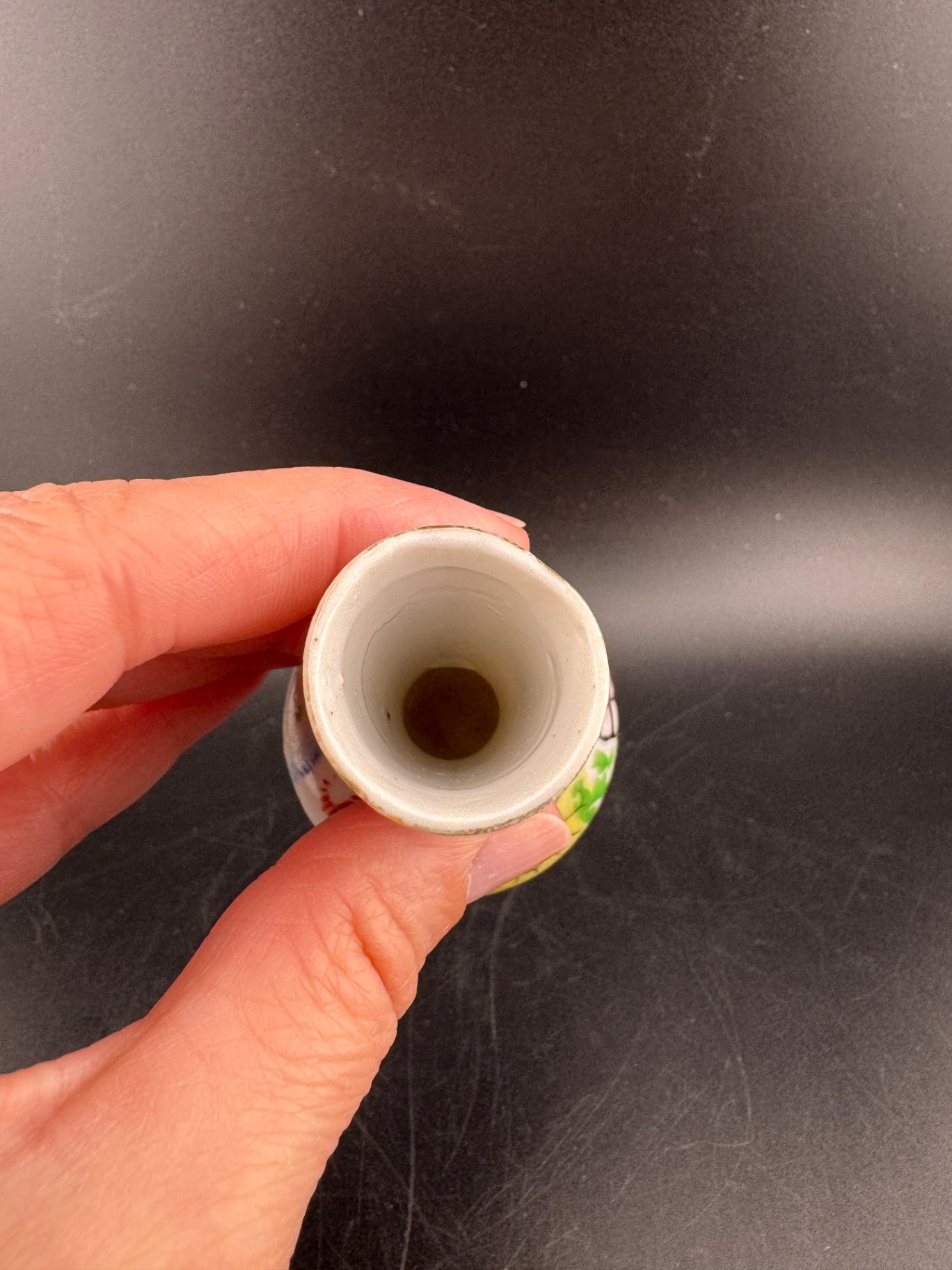 Vintage Japanese Porcelain Mini Vase