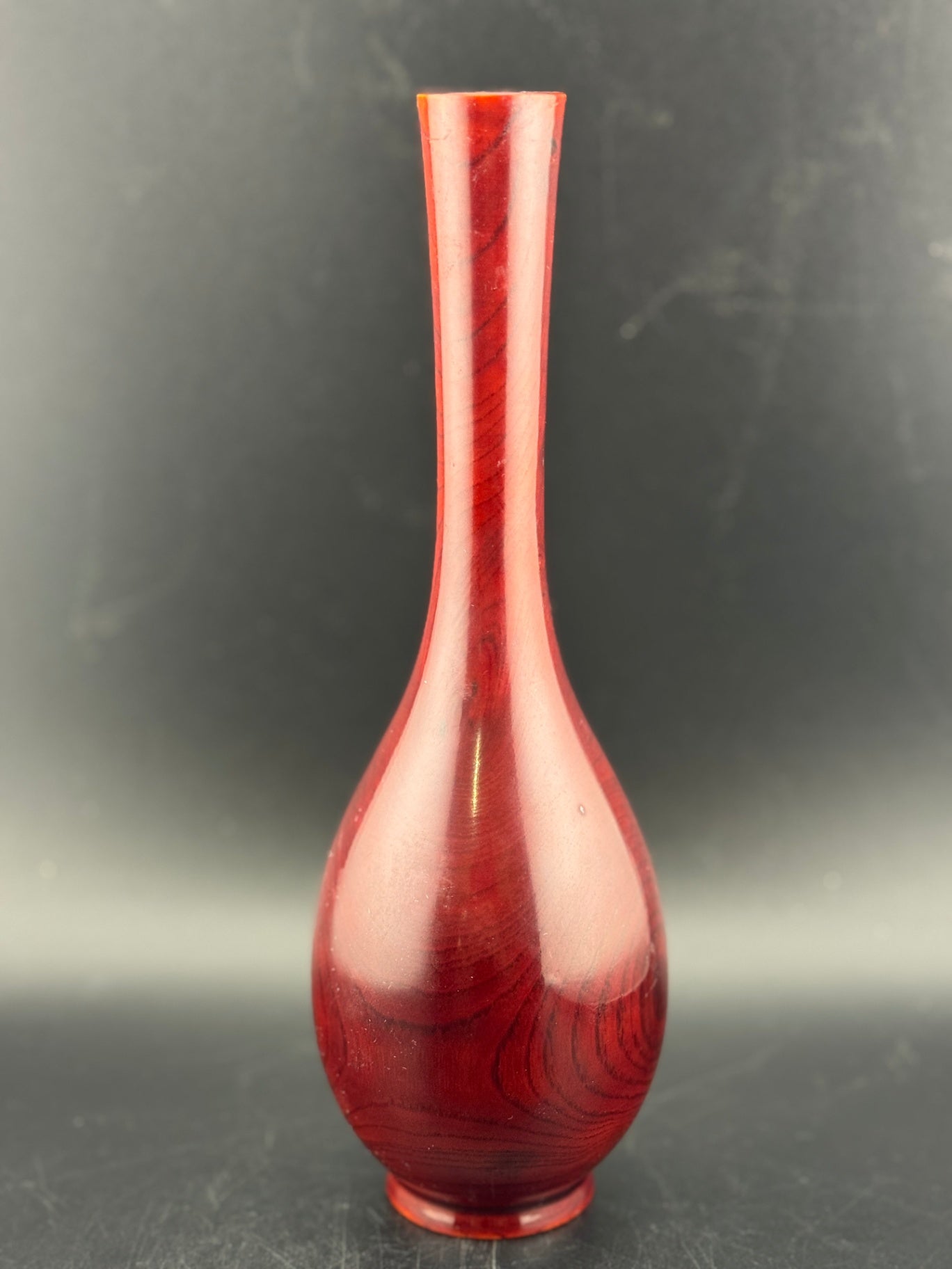 Vintage Inlaid Abalone Shell Iris Flower Vase