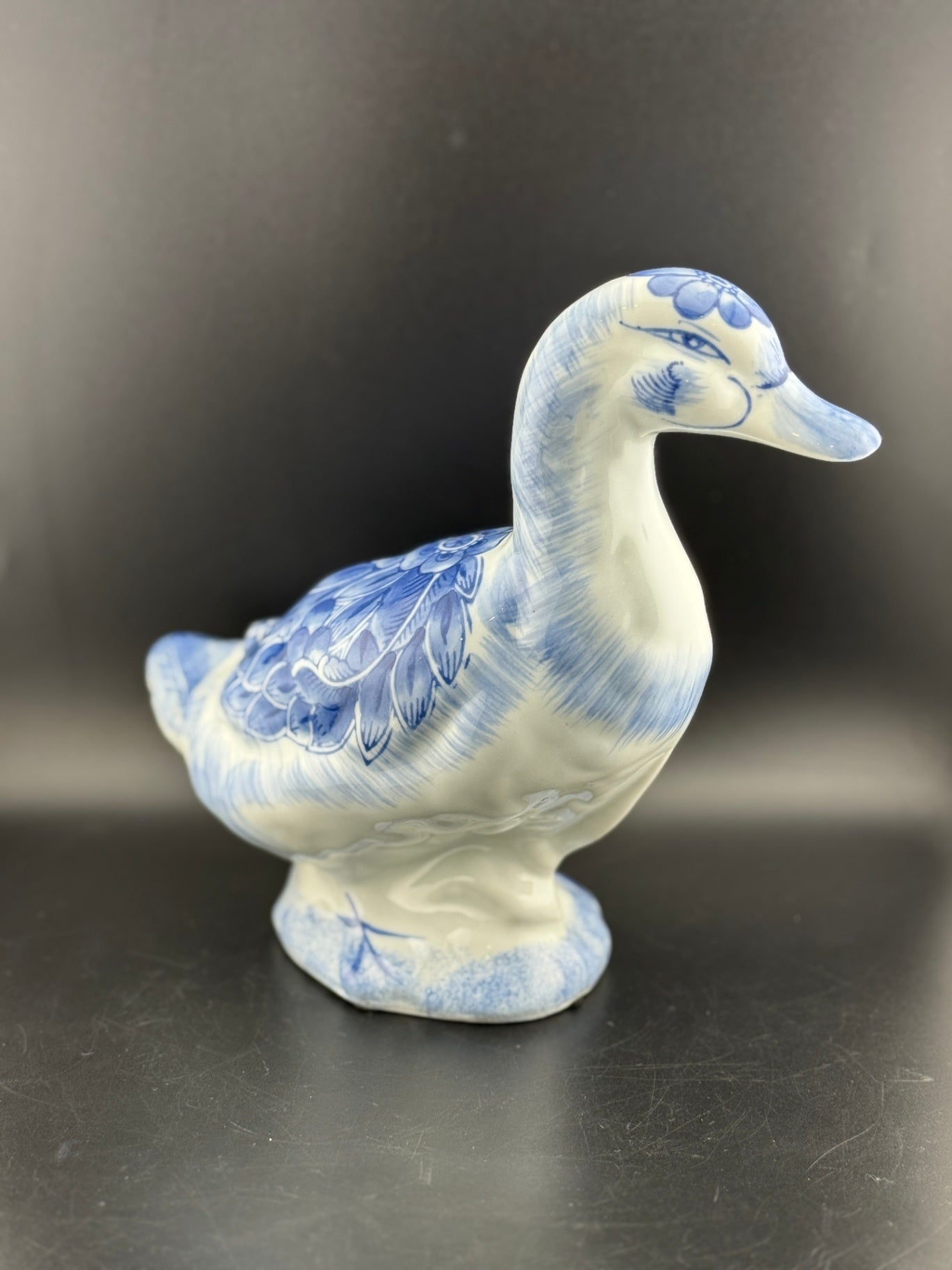 Vintage Delft-Style Duck