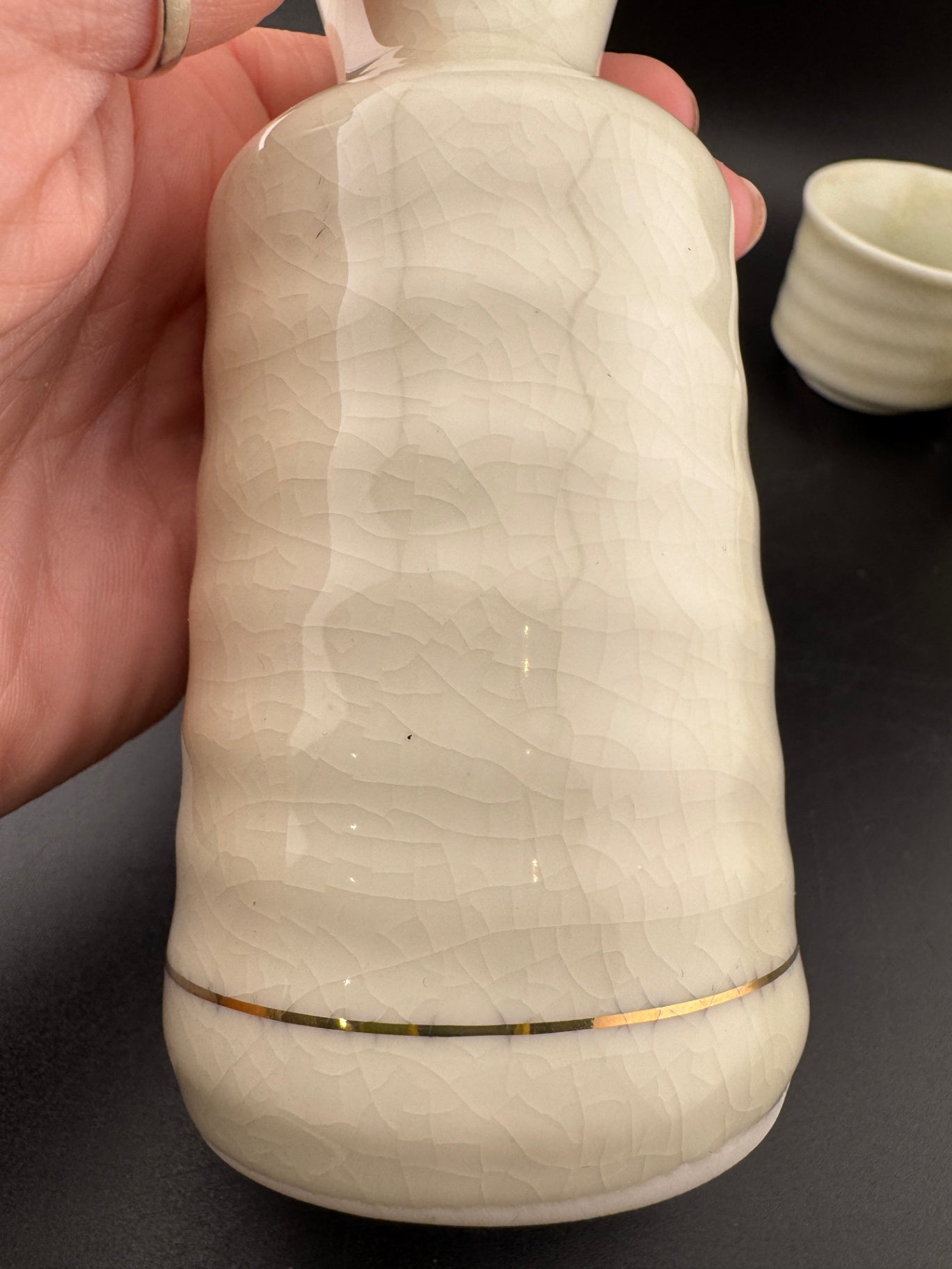 Vintage OMC Sake Set, Guilded Grouse