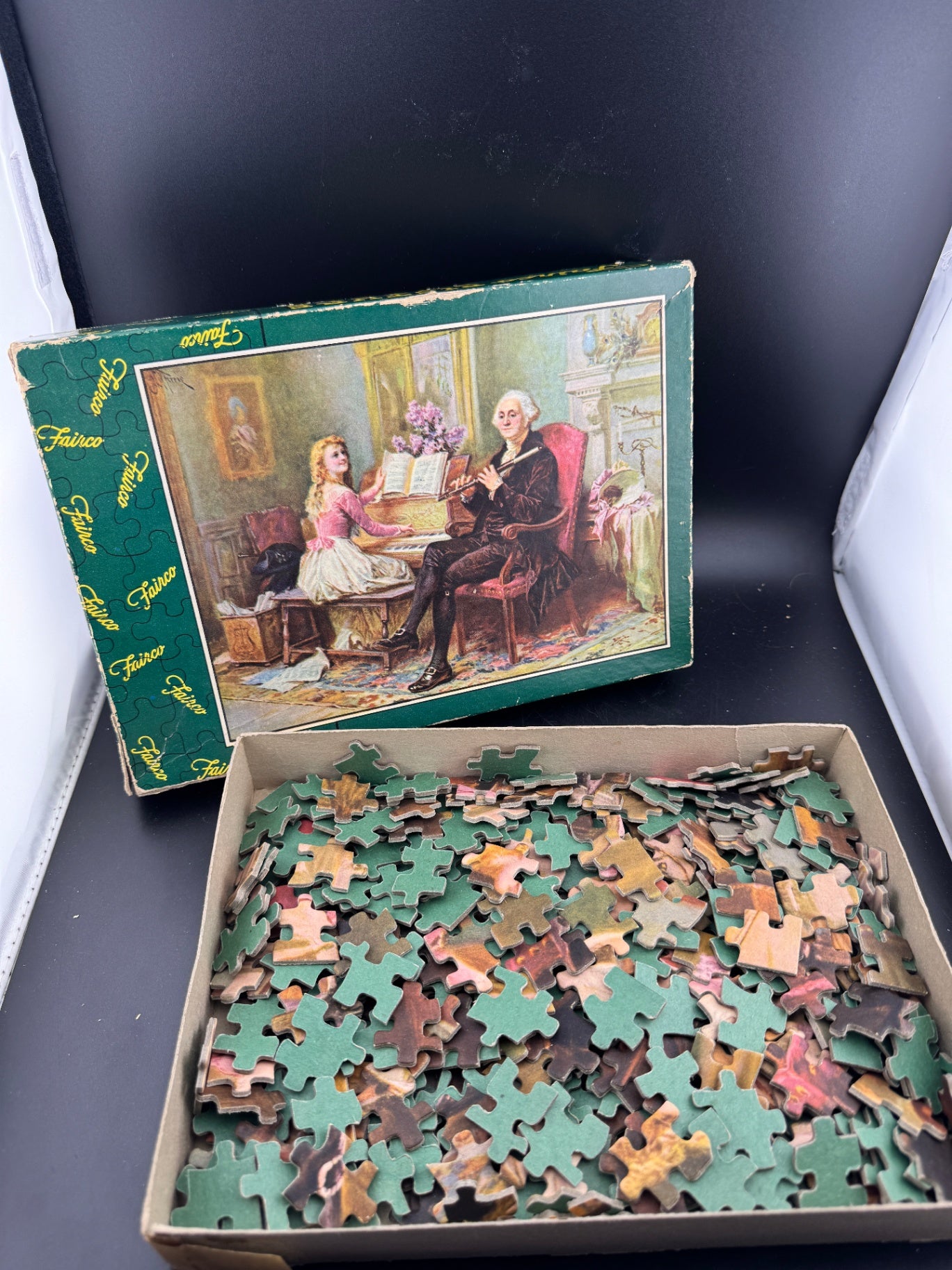 Vintage Fairco Puzzle - Washington and Nellie Custis