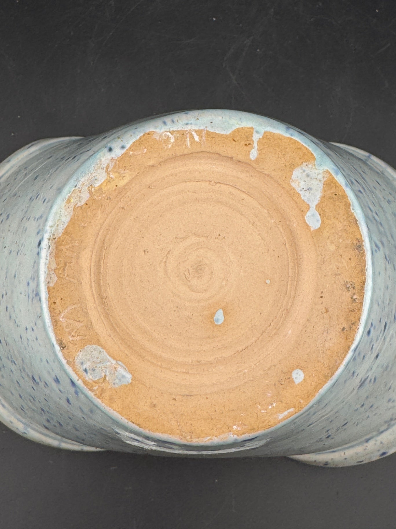Blue Splatter Pottery Planter/Vase