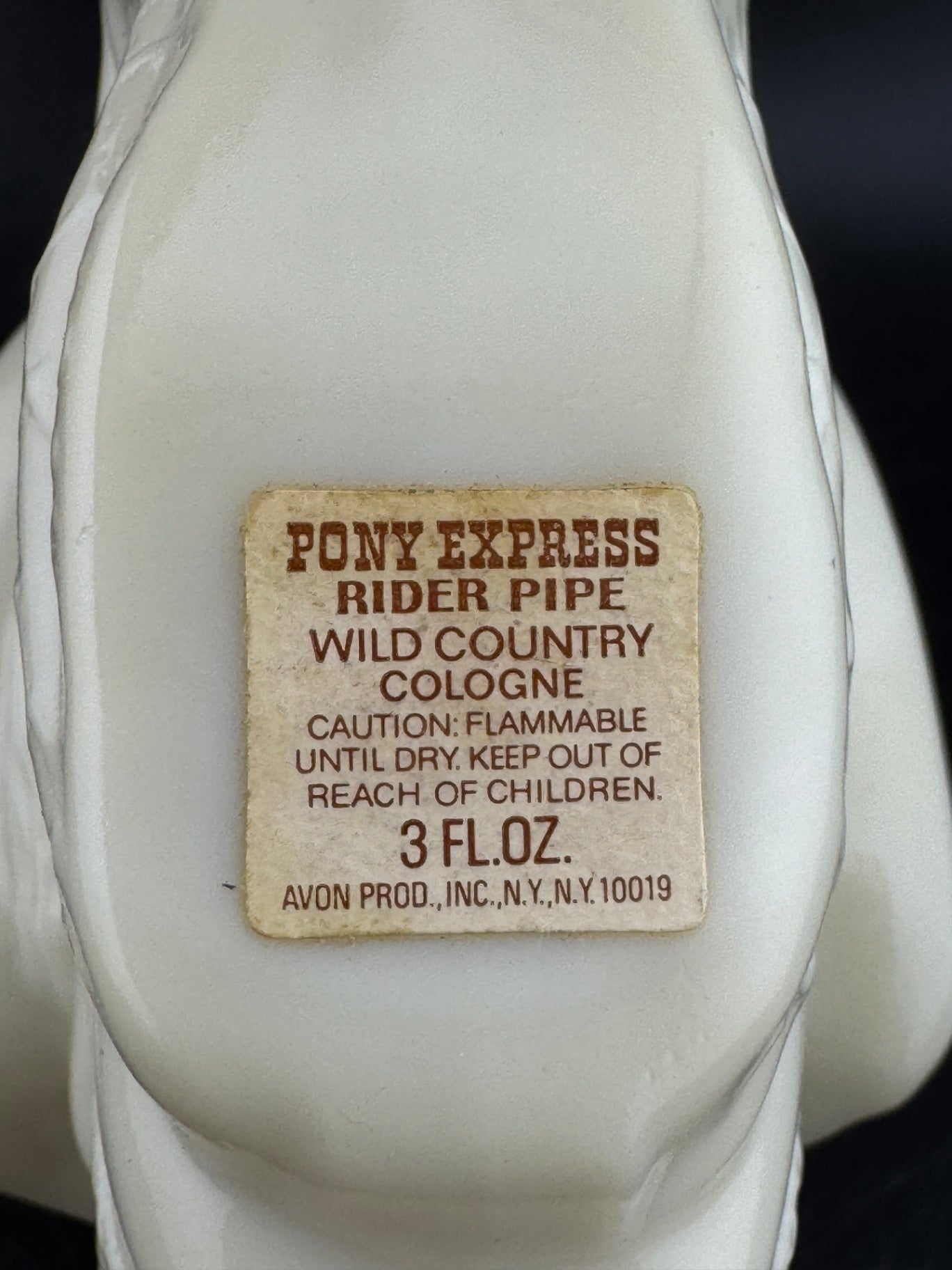 Vintage Avon Pony Express Rider Pipe Wild Country Cologne Bottle