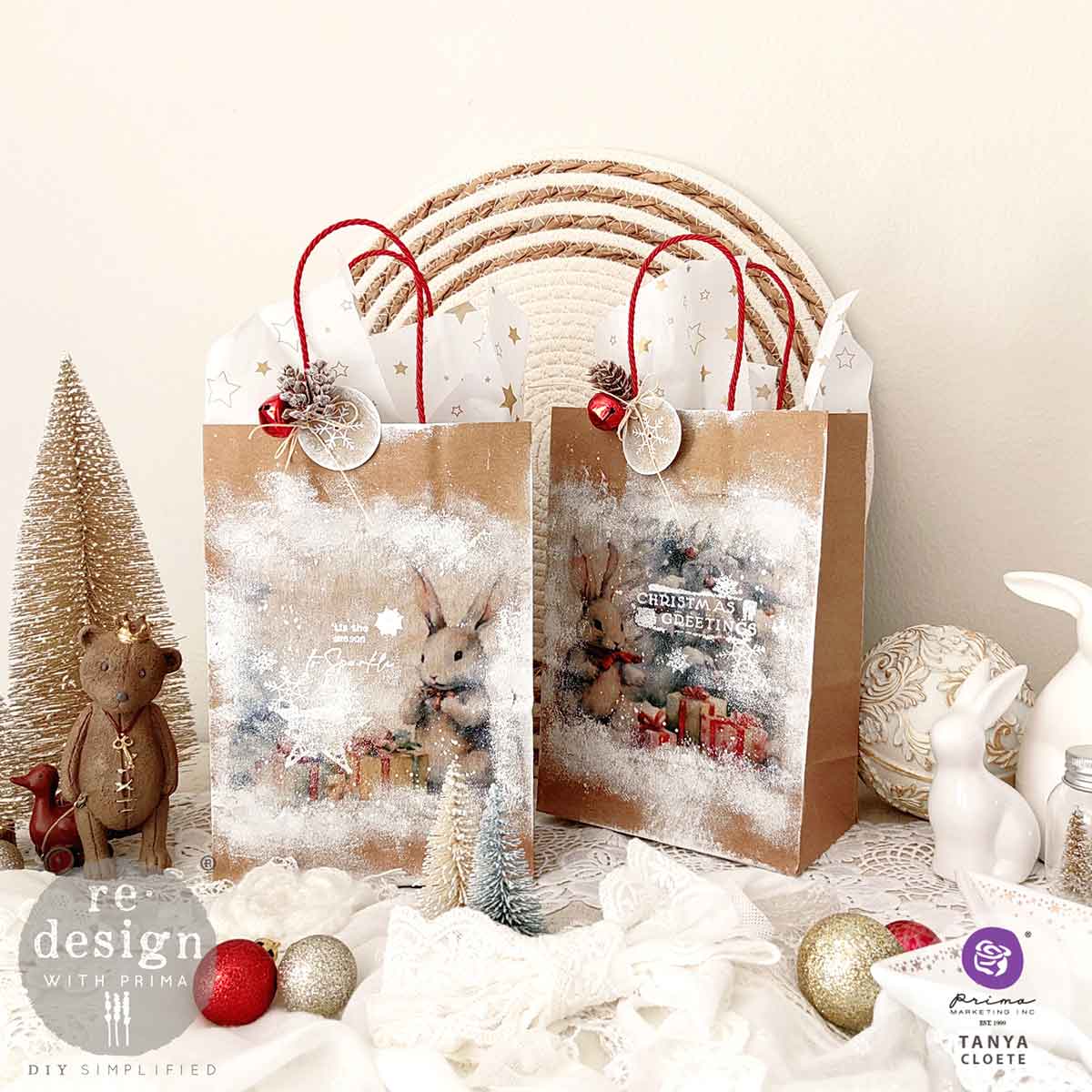 A3 Decoupage Fiber Pack - Bunny Wonderland.