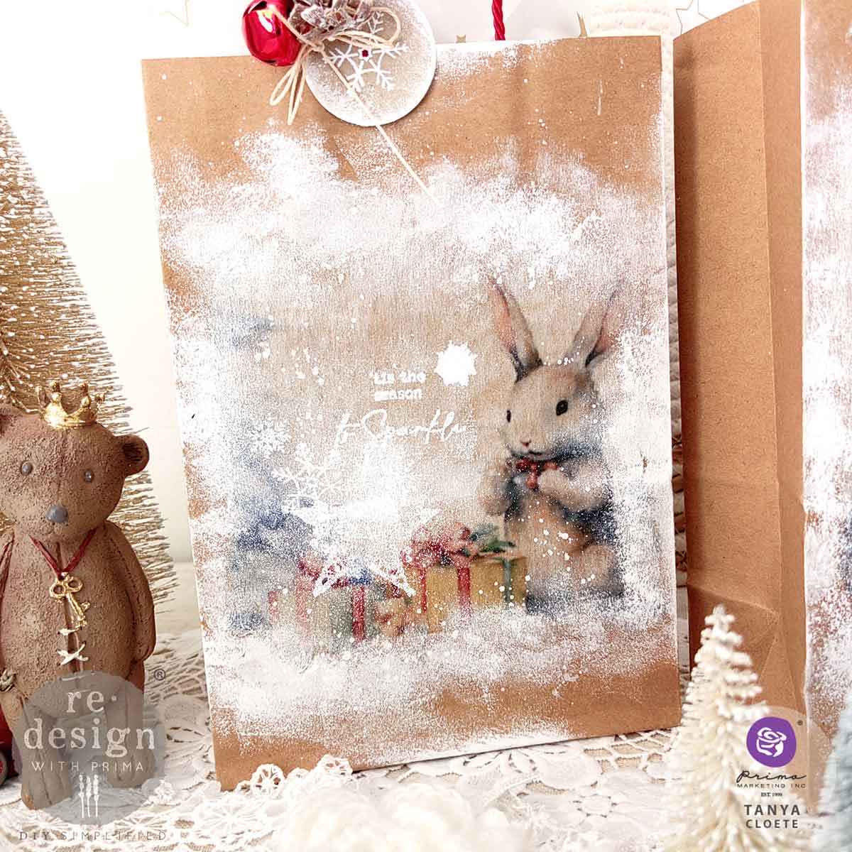 A3 Decoupage Fiber Pack - Bunny Wonderland.