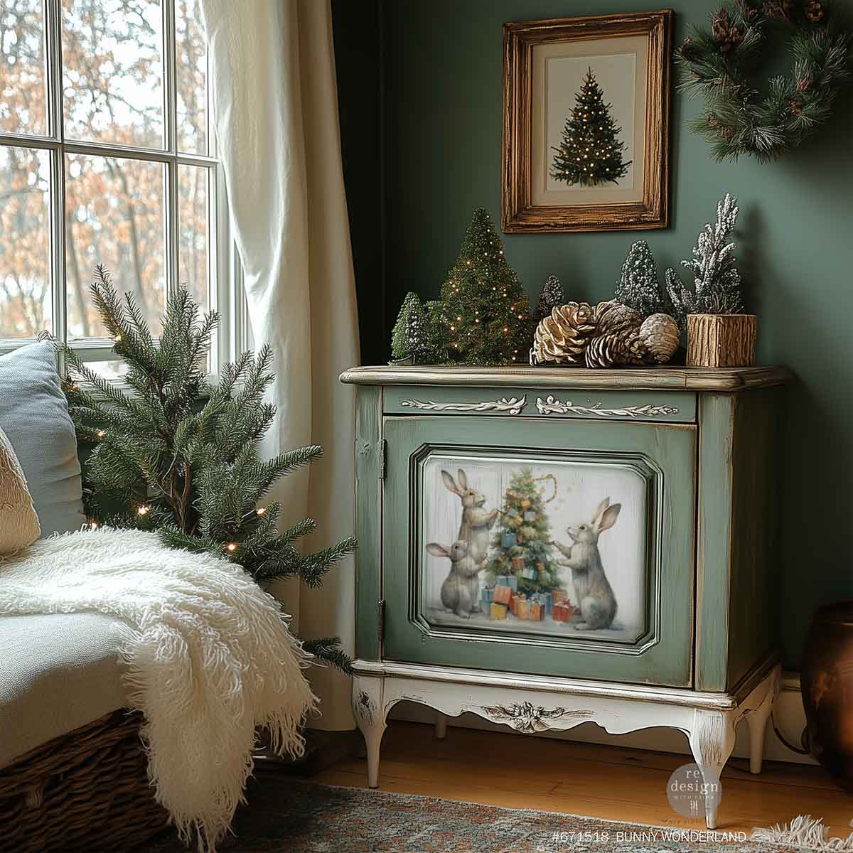 A3 Decoupage Fiber Pack - Bunny Wonderland.