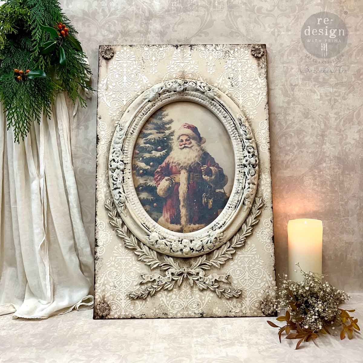 A3 Decoupage Fiber Pack - Festive Cardinal.