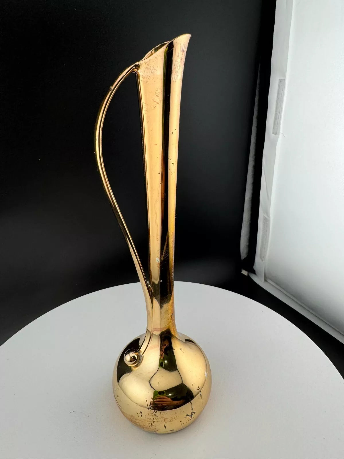 Vintage Silver Plated Bud Vase with Handle