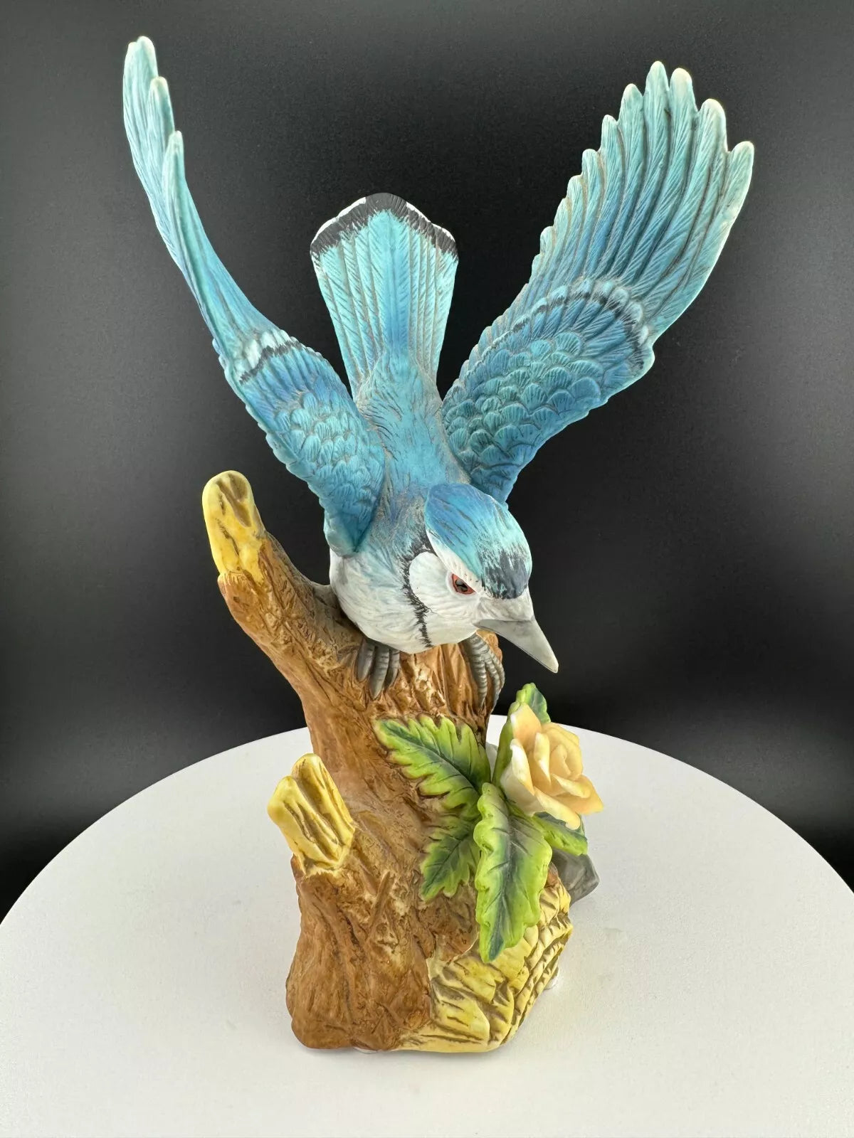 Porcelain Blue Jay Figurine