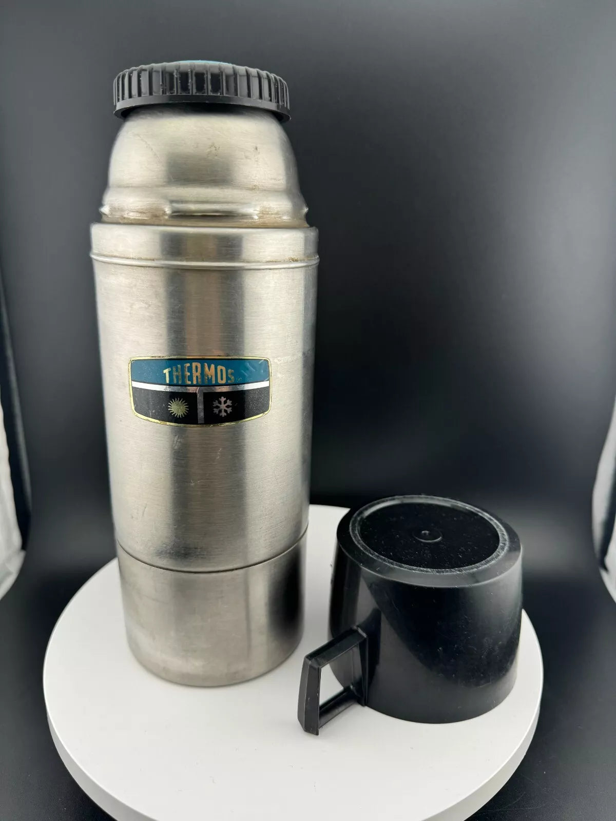 Vintage Thermos King-Seeley Stainless Steel Model 2264S Stopper 764 Pint Size