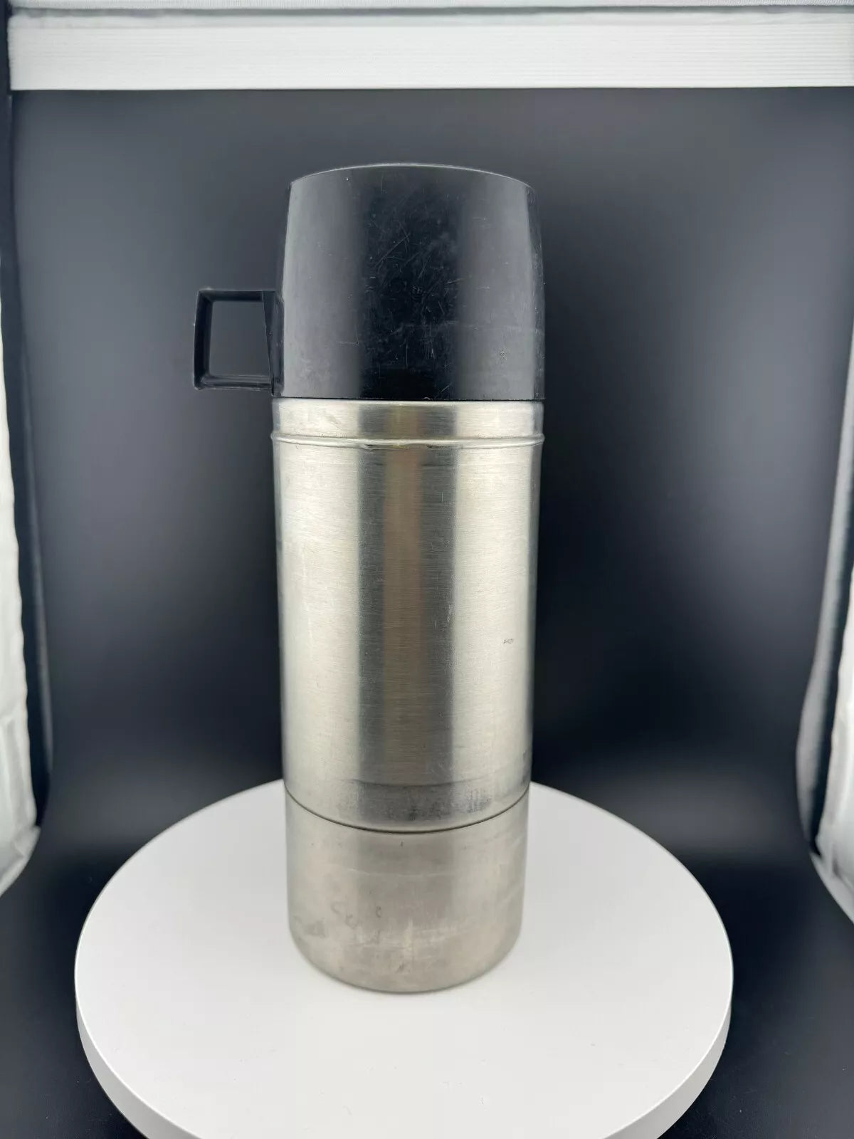 Vintage Thermos King-Seeley Stainless Steel Model 2264S Stopper 764 Pint Size