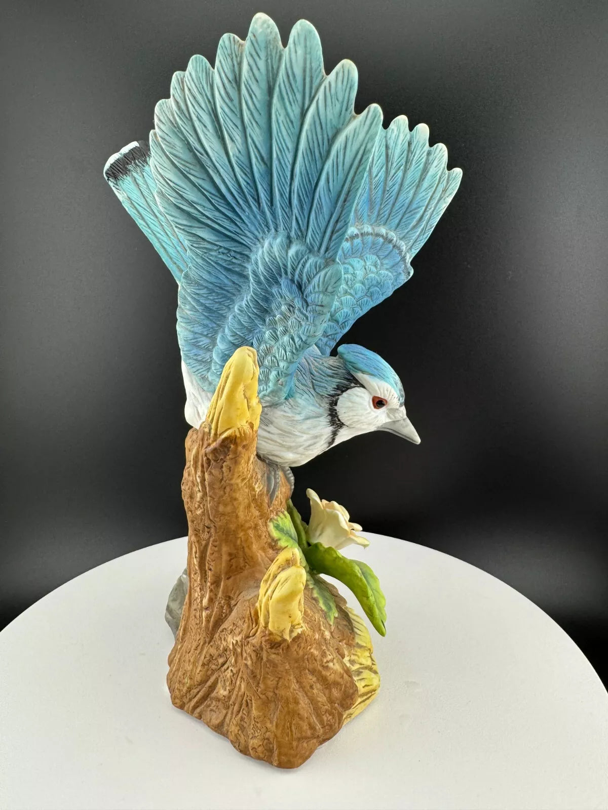 Porcelain Blue Jay Figurine