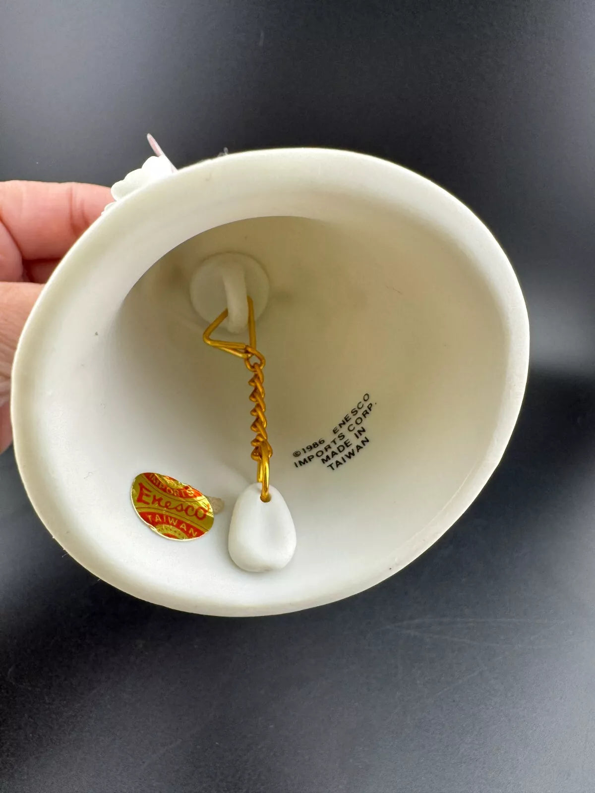 Enesco Porcelain Hummingbird Bell
