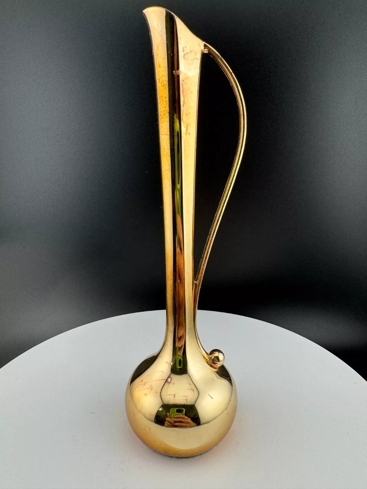 Vintage Silver Plated Bud Vase with Handle