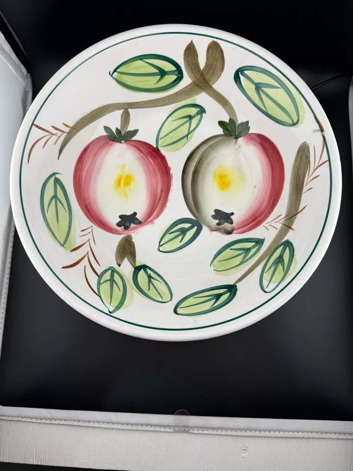 Mid-Century Japanese 10" Ironstone Bowl - Fig Pattern