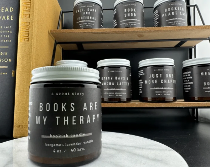 Books Are My Therapy - bergamot lavender vanilla
