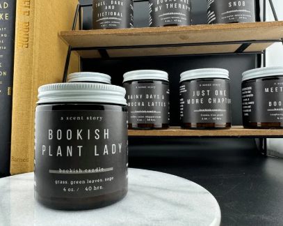 Bookish 4oz. Candle - Bookish Plant Lady