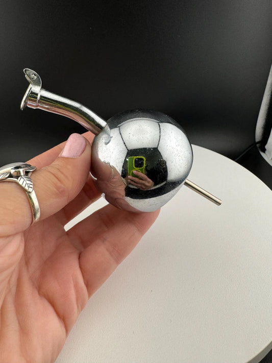 Vintage Stainless Steel Bubble Top Liquor Spout