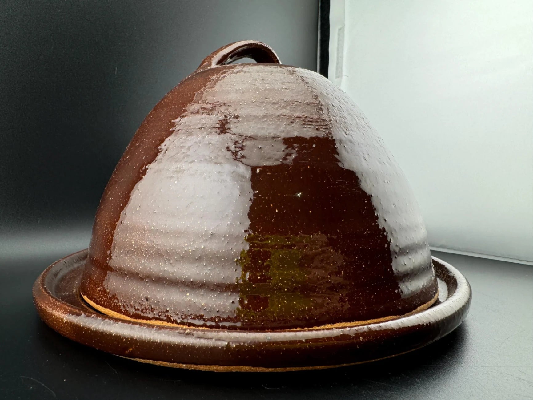 Glazed Pottery, Domed Butter Dish