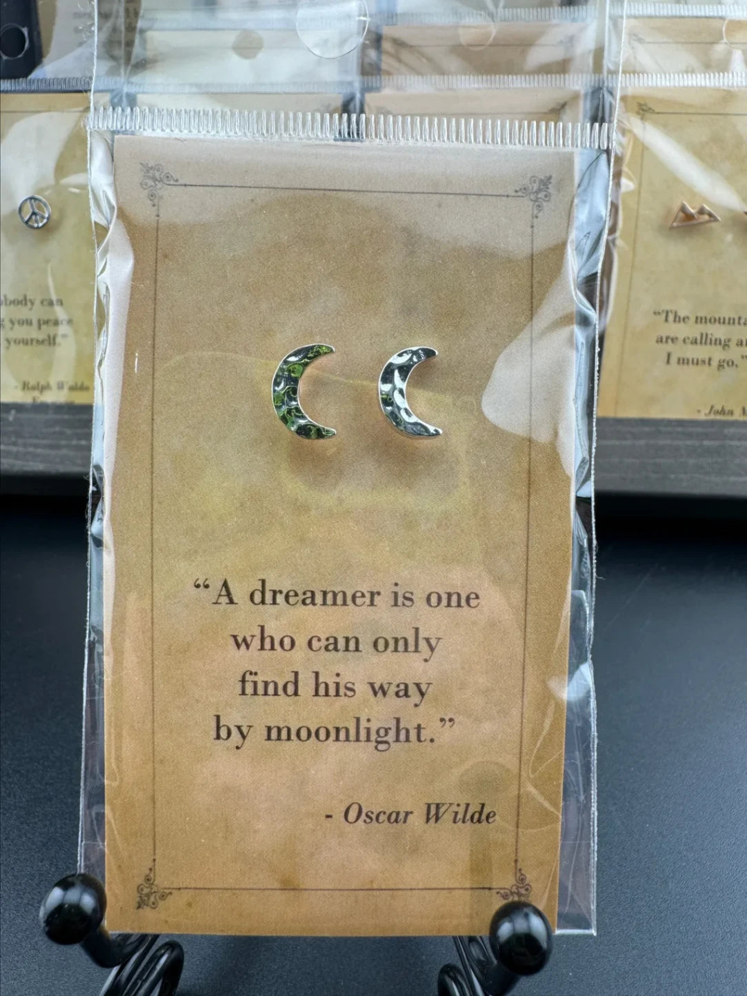 Crescent Moon Oscar Wilde Earrings