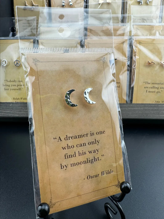 Crescent Moon Oscar Wilde Earrings