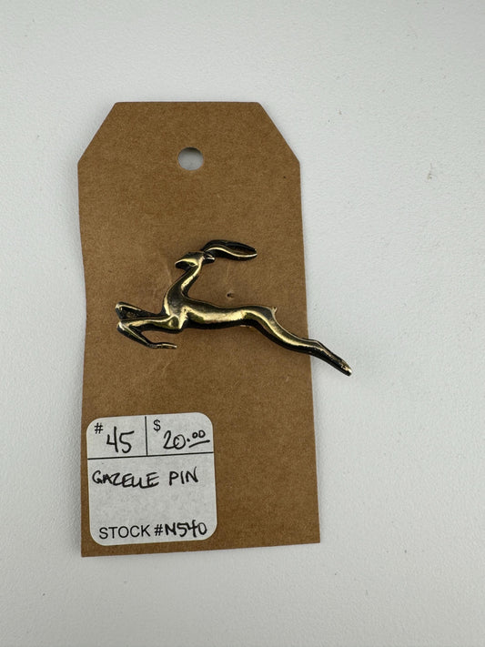 Vintage Gold Gazelle Pin